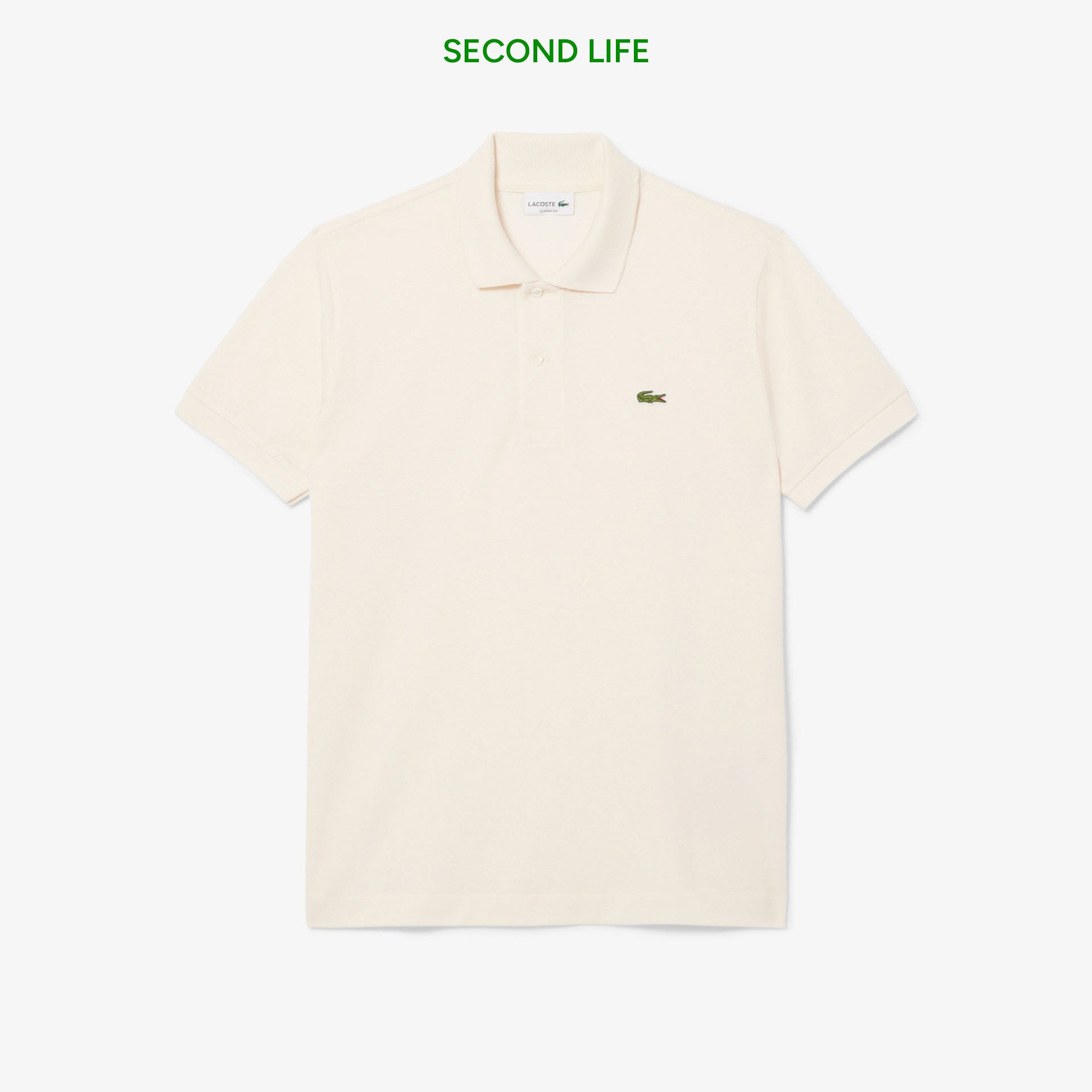 Lacoste İkinci El L.12.12 Erkek Classic Fit Bej Polo