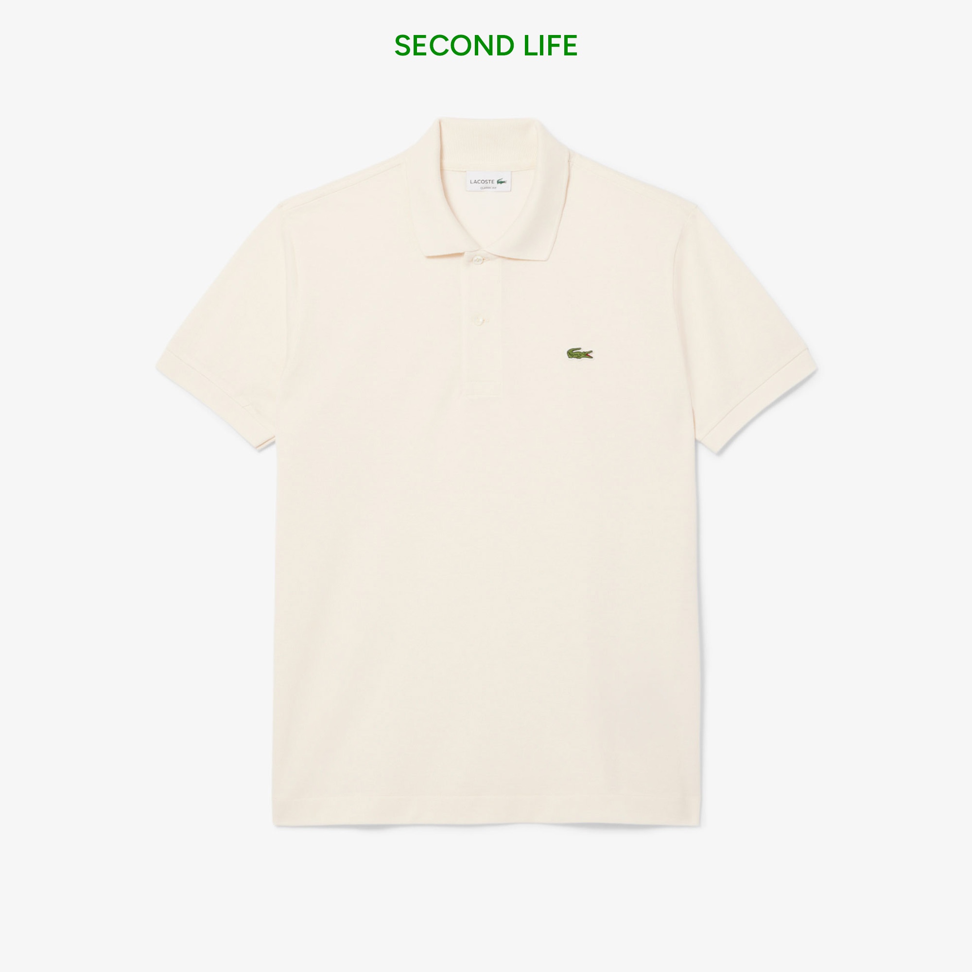 L.12.12 Erkek Classic Fit Bej Polo