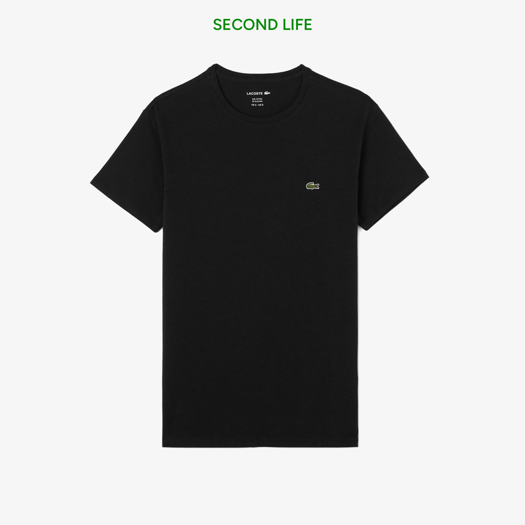 Erkek Slim Fit Bisiklet Yaka Siyah T-Shirt