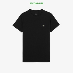 Erkek Slim Fit Bisiklet Yaka Siyah T-Shirt Siyah