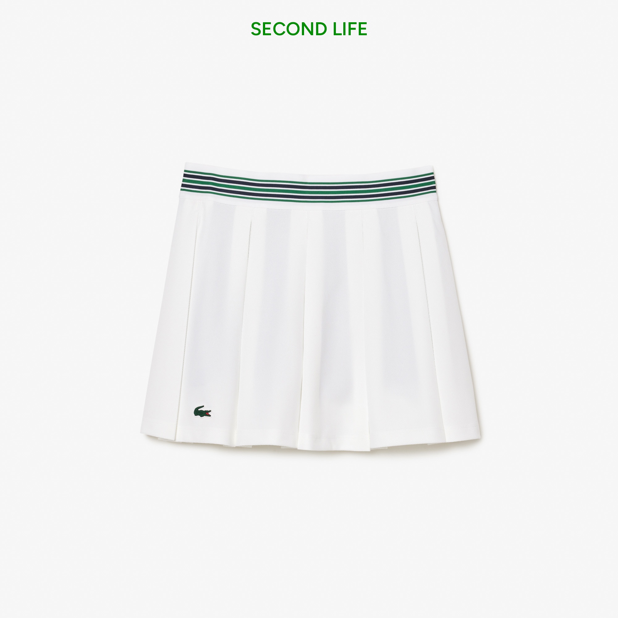 Kadın Tenis Pileli Beyaz Etek