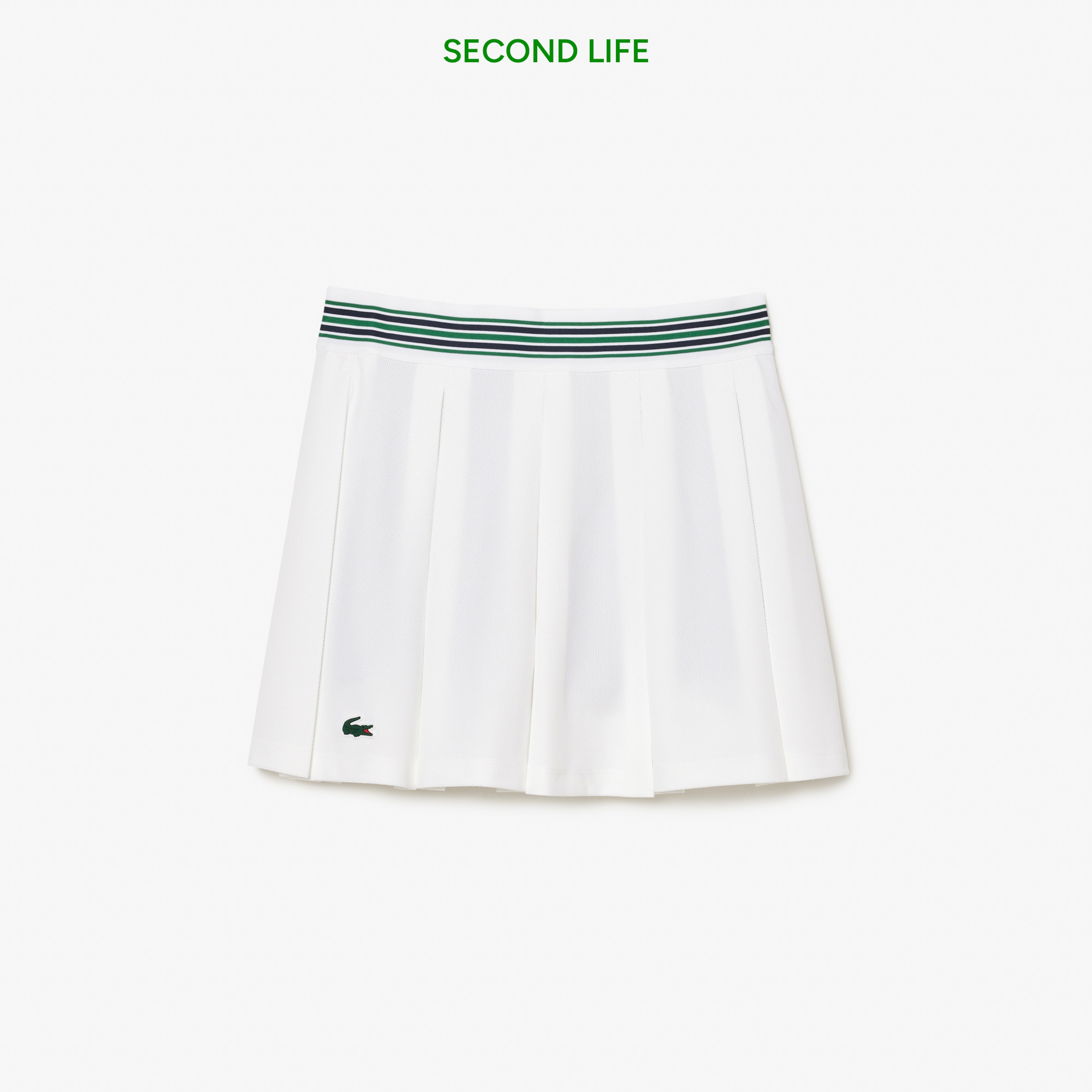 Kadın Tenis Pileli Beyaz Etek