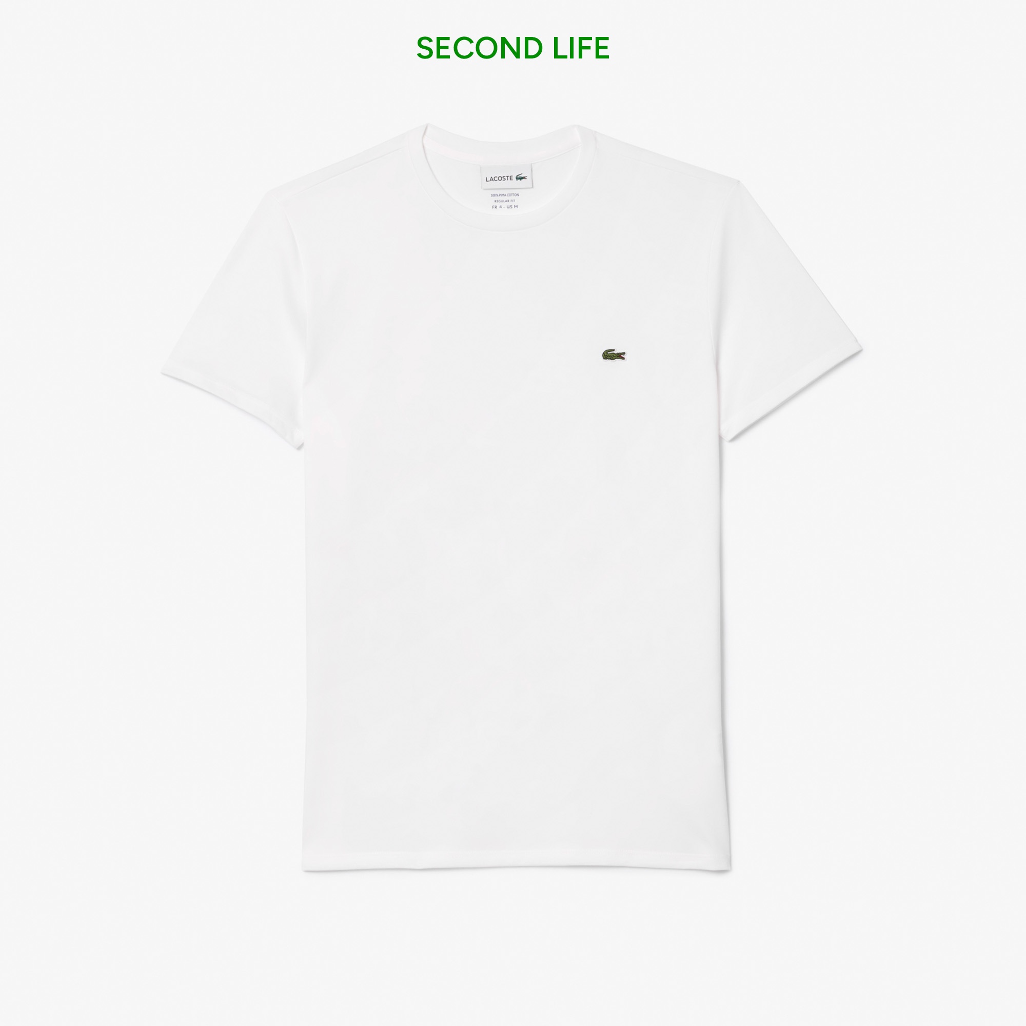 Erkek Regular Fit Bisiklet Yaka Beyaz T-Shirt