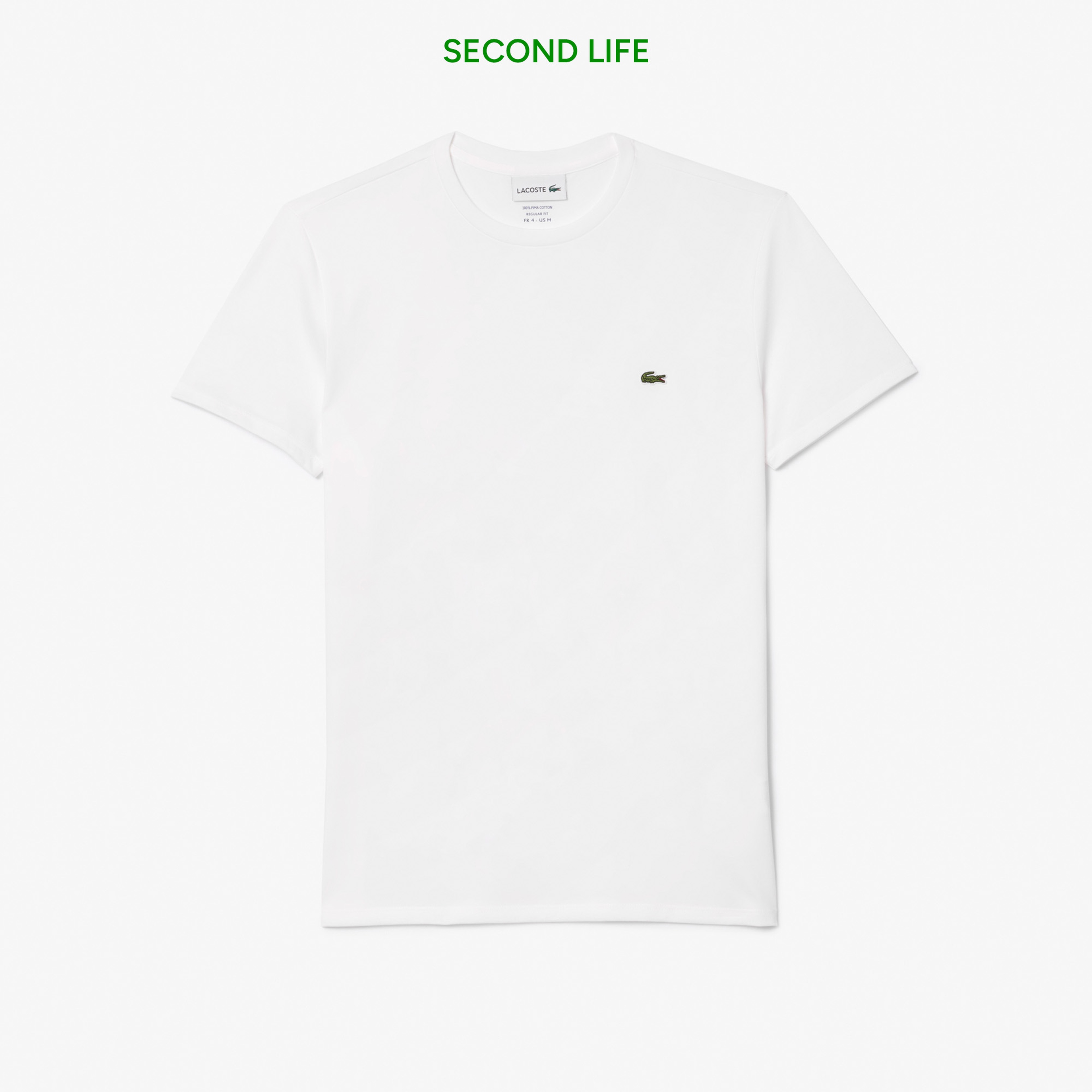 Erkek Regular Fit Bisiklet Yaka Beyaz T-Shirt