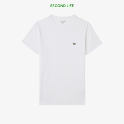 Erkek Slim Fit Bisiklet Yaka Beyaz T-Shirt Beyaz