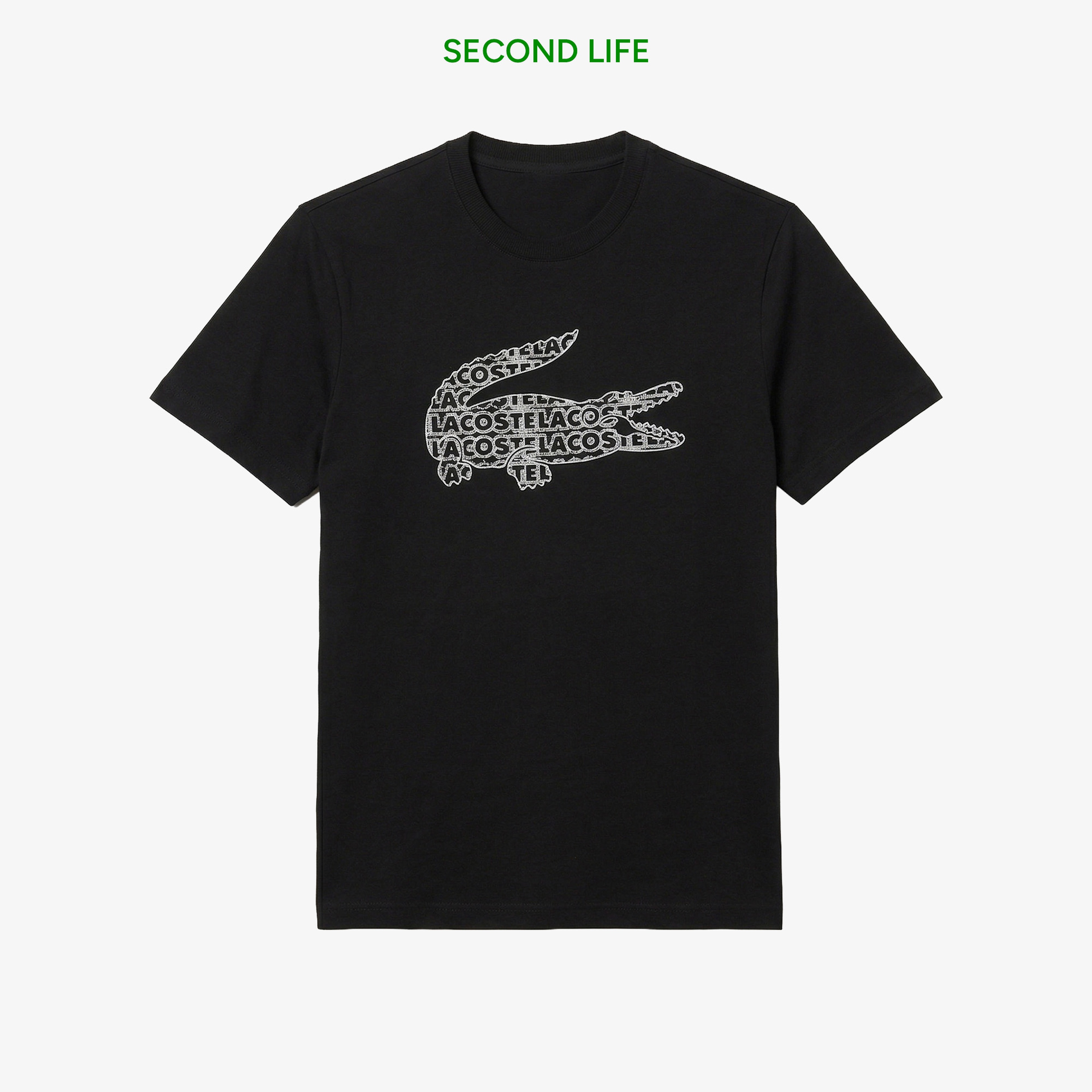 Erkek Regular Fit Bisiklet Yaka Baskılı Siyah T-Shirt Erkek Regular Fit Bisiklet Yaka Baskılı Siyah T-Shirt
