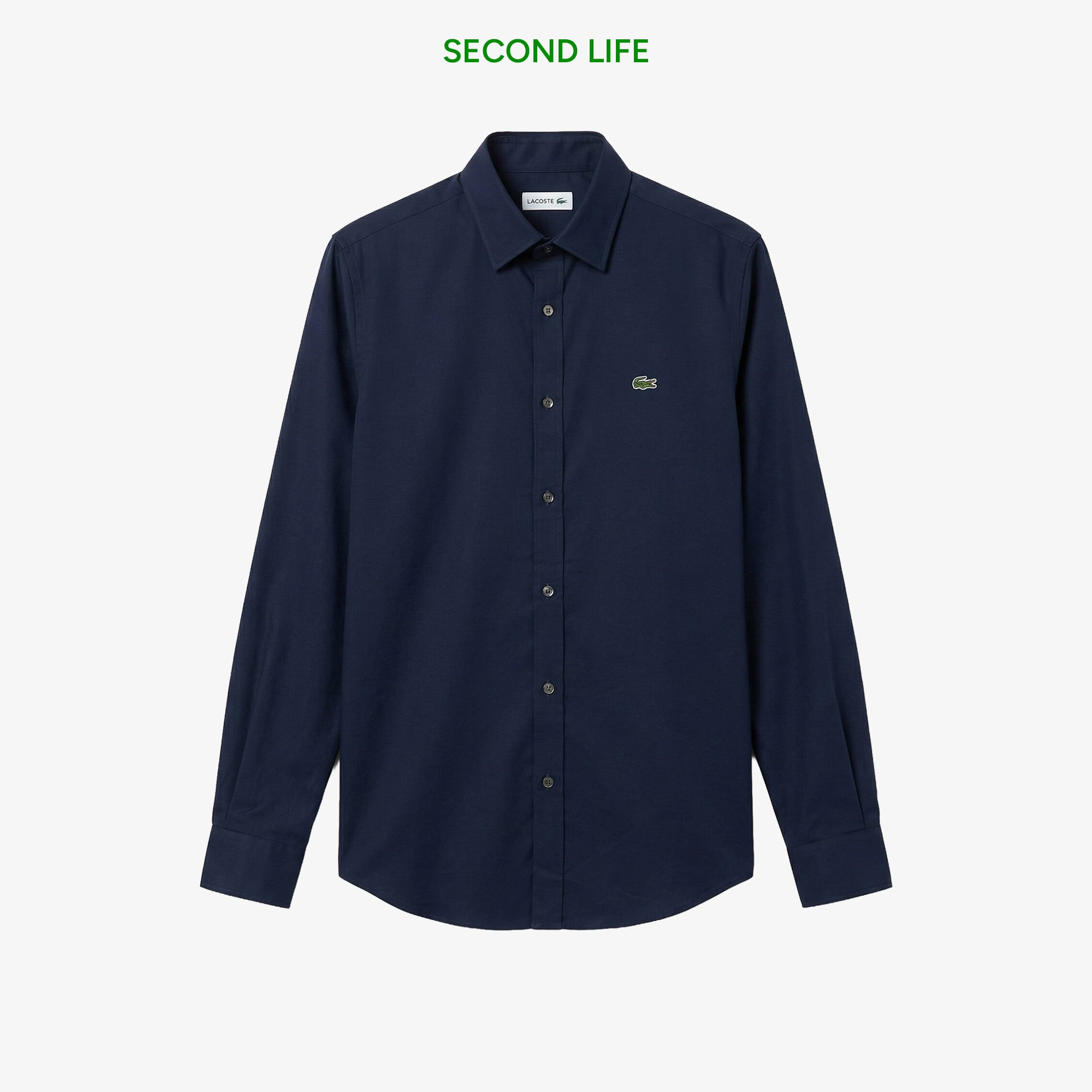 Lacoste İkinci El Erkek Slim Fit Lacivert Gömlek