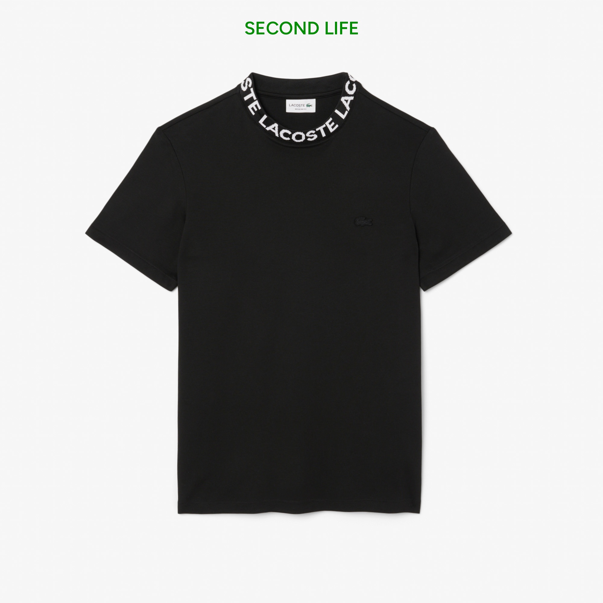 Erkek Regular Fit Bisiklet Yaka Siyah T-Shirt