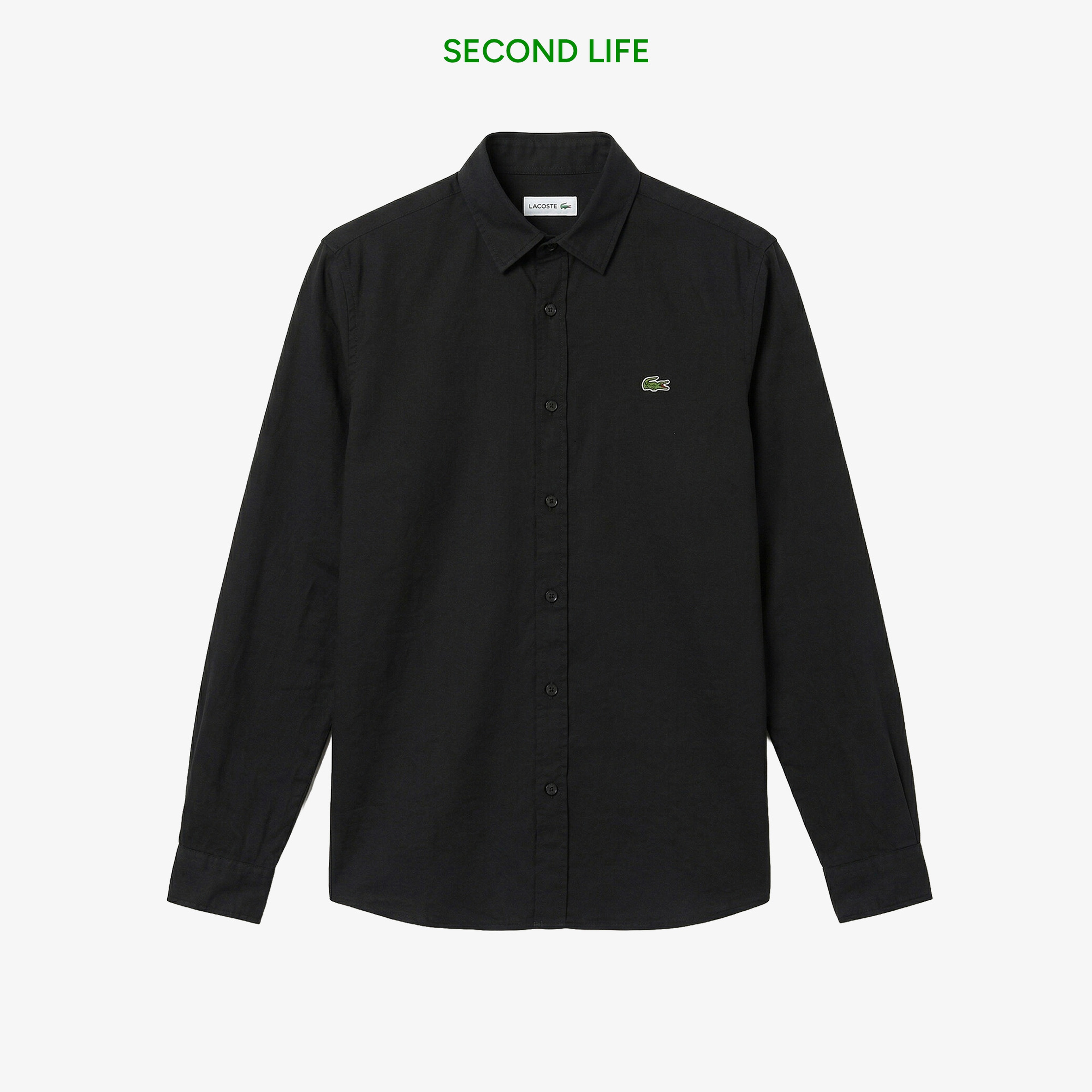 Erkek Slim Fit Keten Siyah Gömlek Erkek Slim Fit Keten Siyah Gömlek