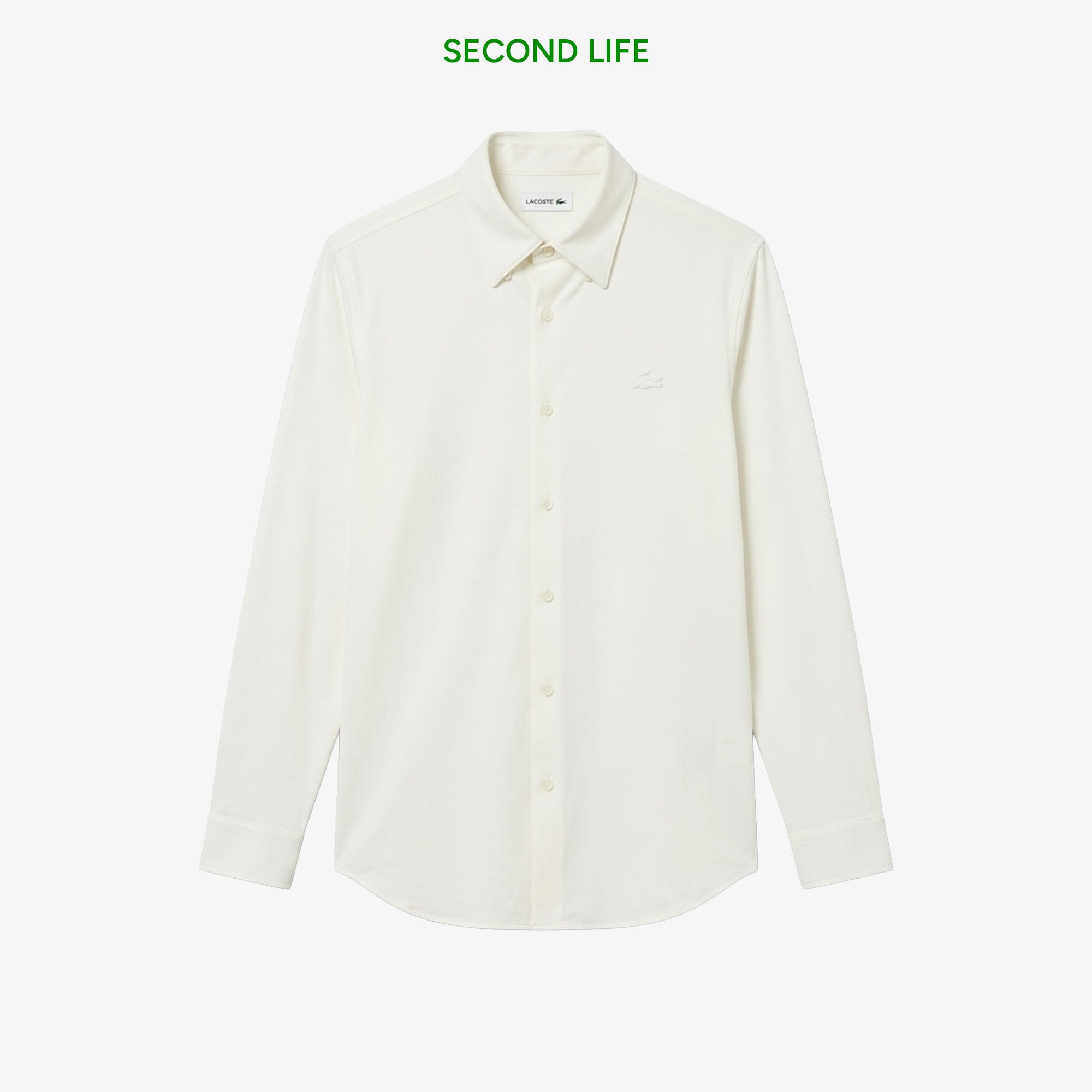 Lacoste İkinci El Erkek Classic Fit Beyaz Gömlek