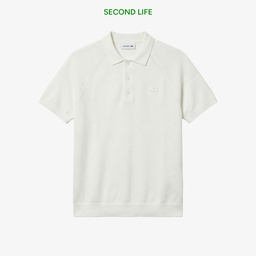 Erkek Regular Fit Kısa Kollu Polo Yaka Beyaz Triko Beyaz