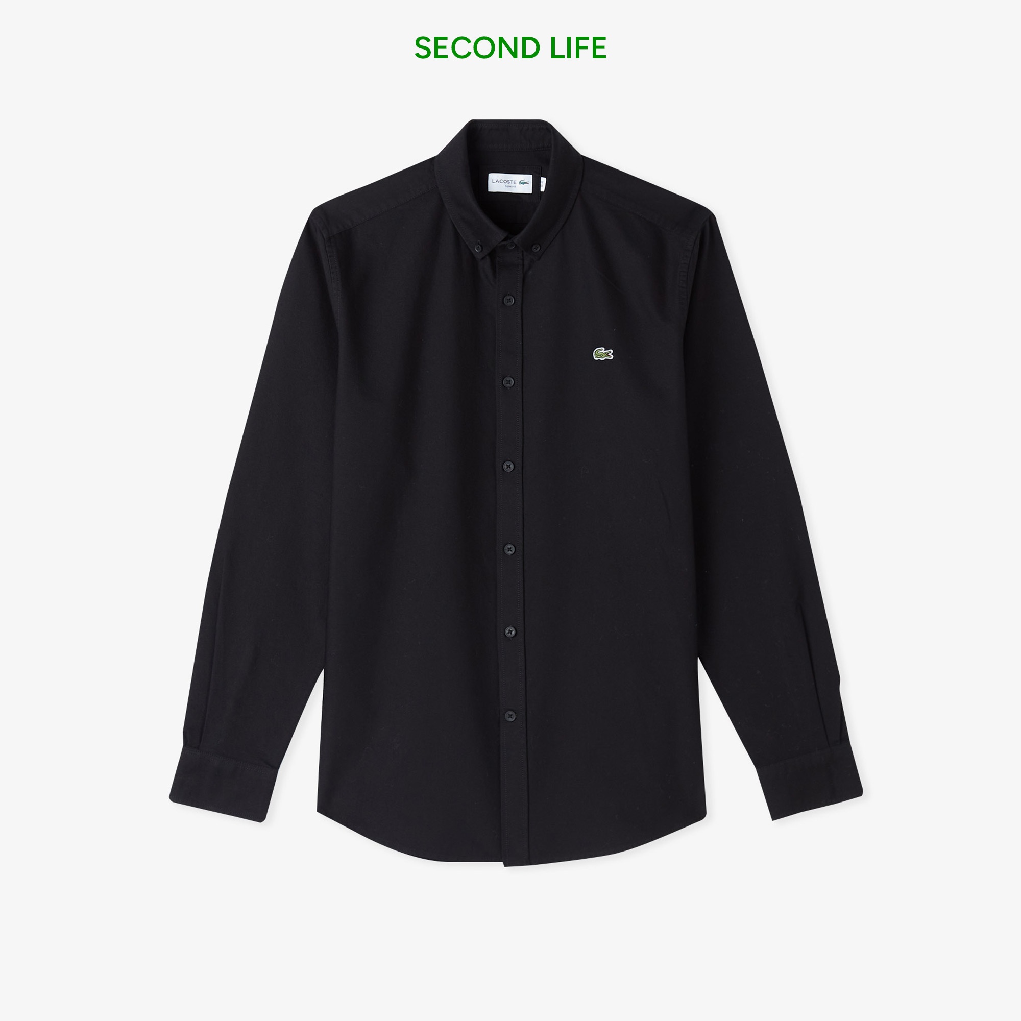Erkek Slim Fit Siyah Gömlek