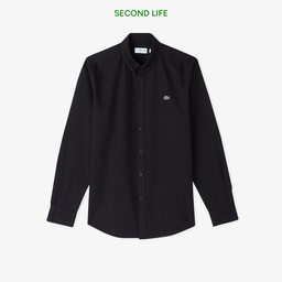 Erkek Slim Fit Siyah Gömlek Siyah