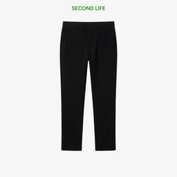 Erkek Tapered Fit Siyah Pantolon Siyah