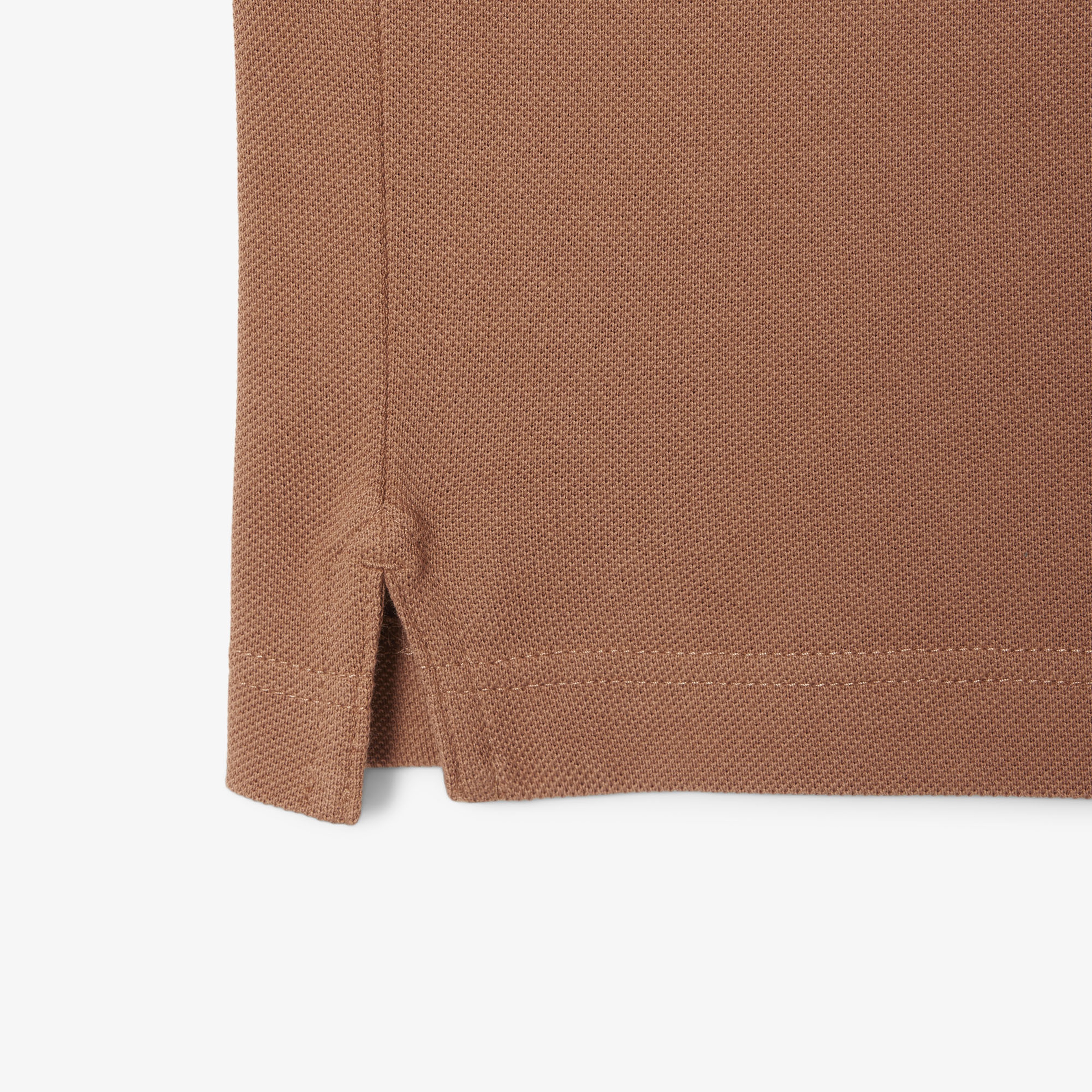 L.12.12 Erkek Slim Fit Polo Yaka Kahverengi Polo
