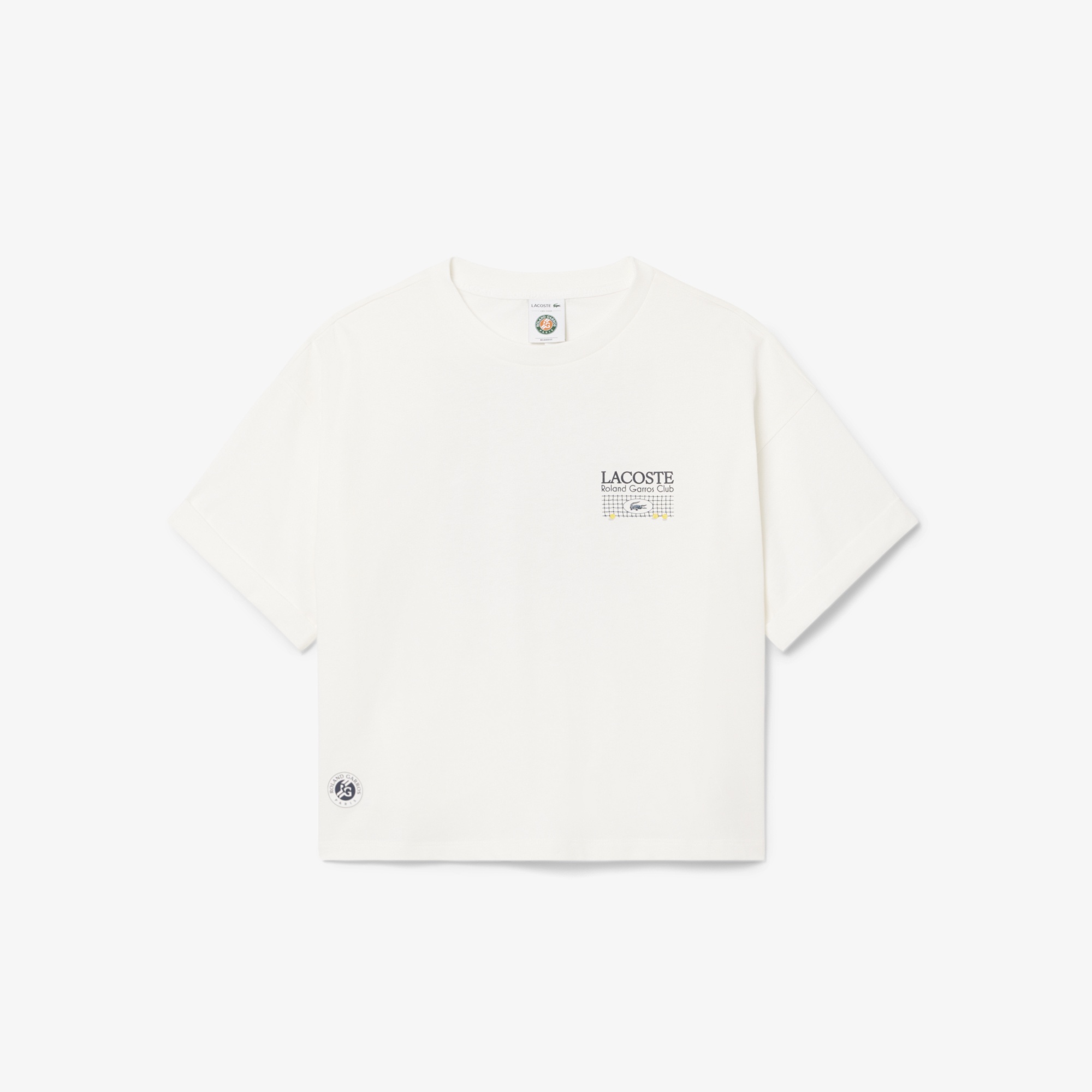 Kadın Relaxed Fit Baskılı Beyaz T-Shirt