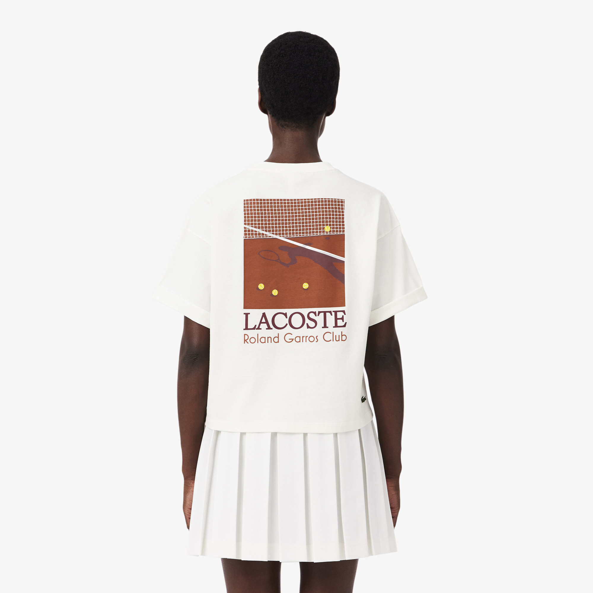 Kadın Relaxed Fit Baskılı Beyaz T-Shirt