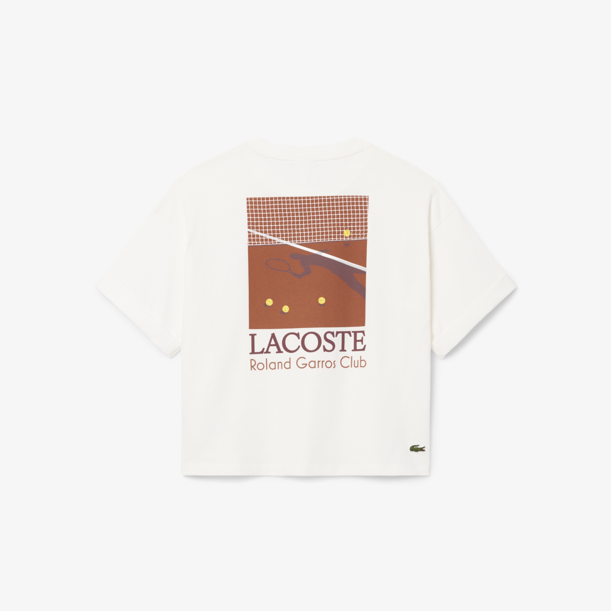 Kadın Relaxed Fit Baskılı Beyaz T-Shirt