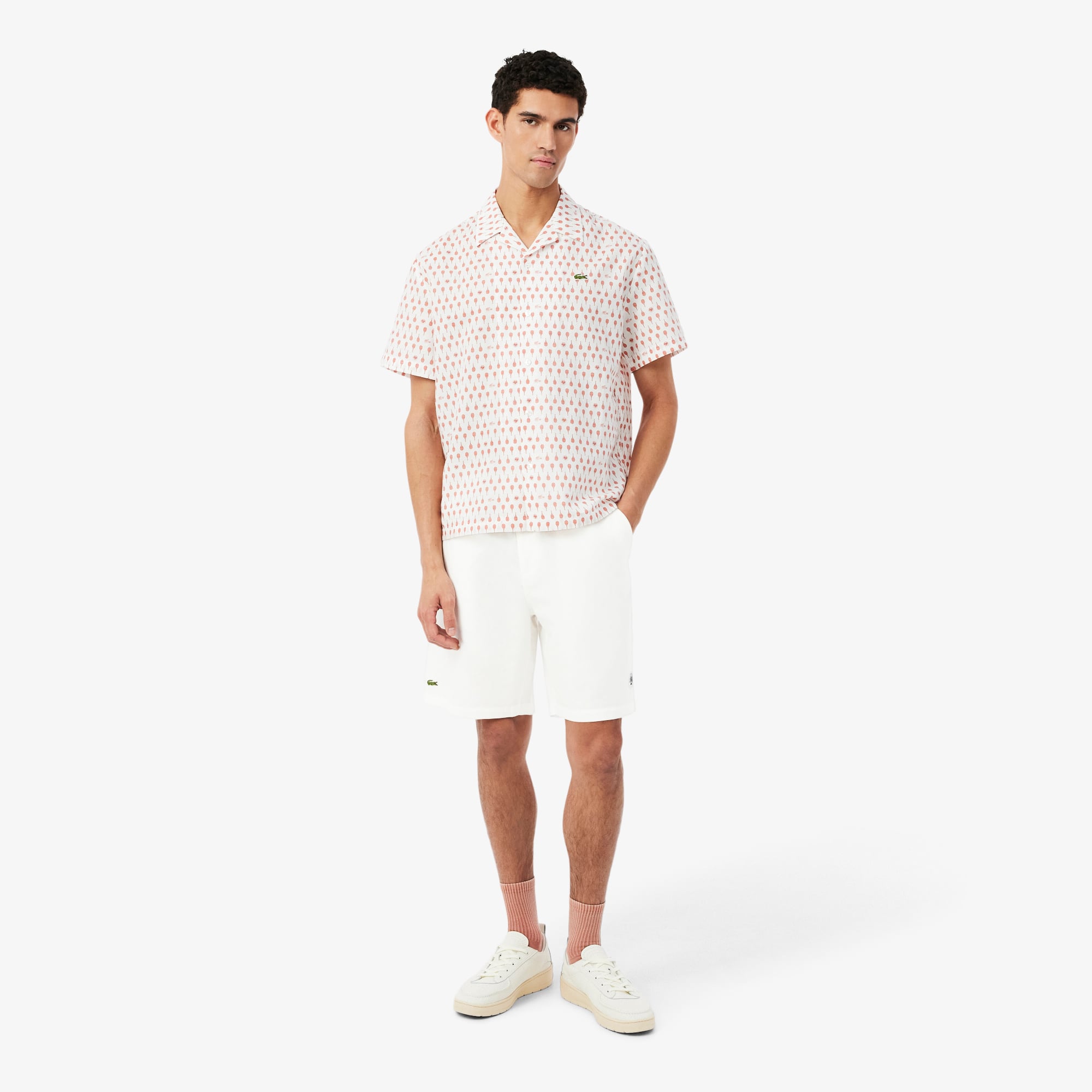 Lacoste Roland Garros Erkek Beyaz Şort