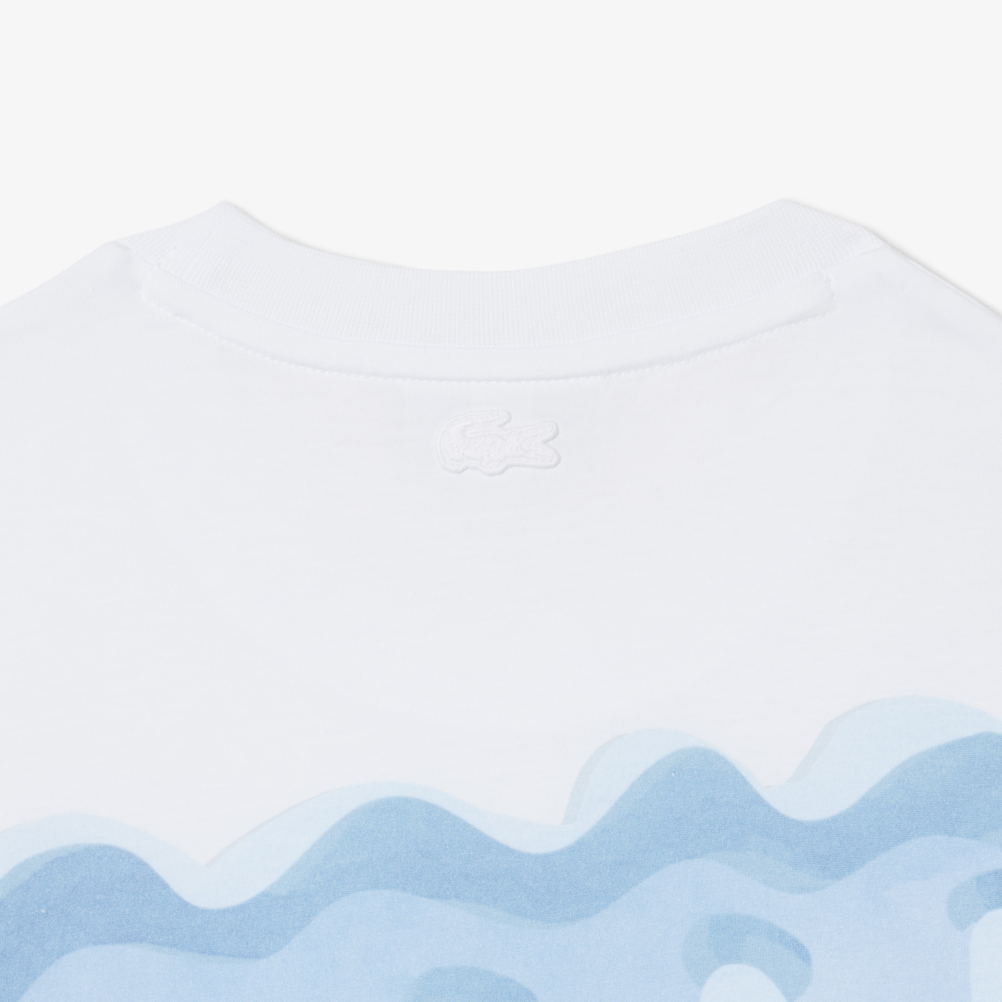 Lacoste Erkek Classic Fit Beyaz T-Shirt görsel 8