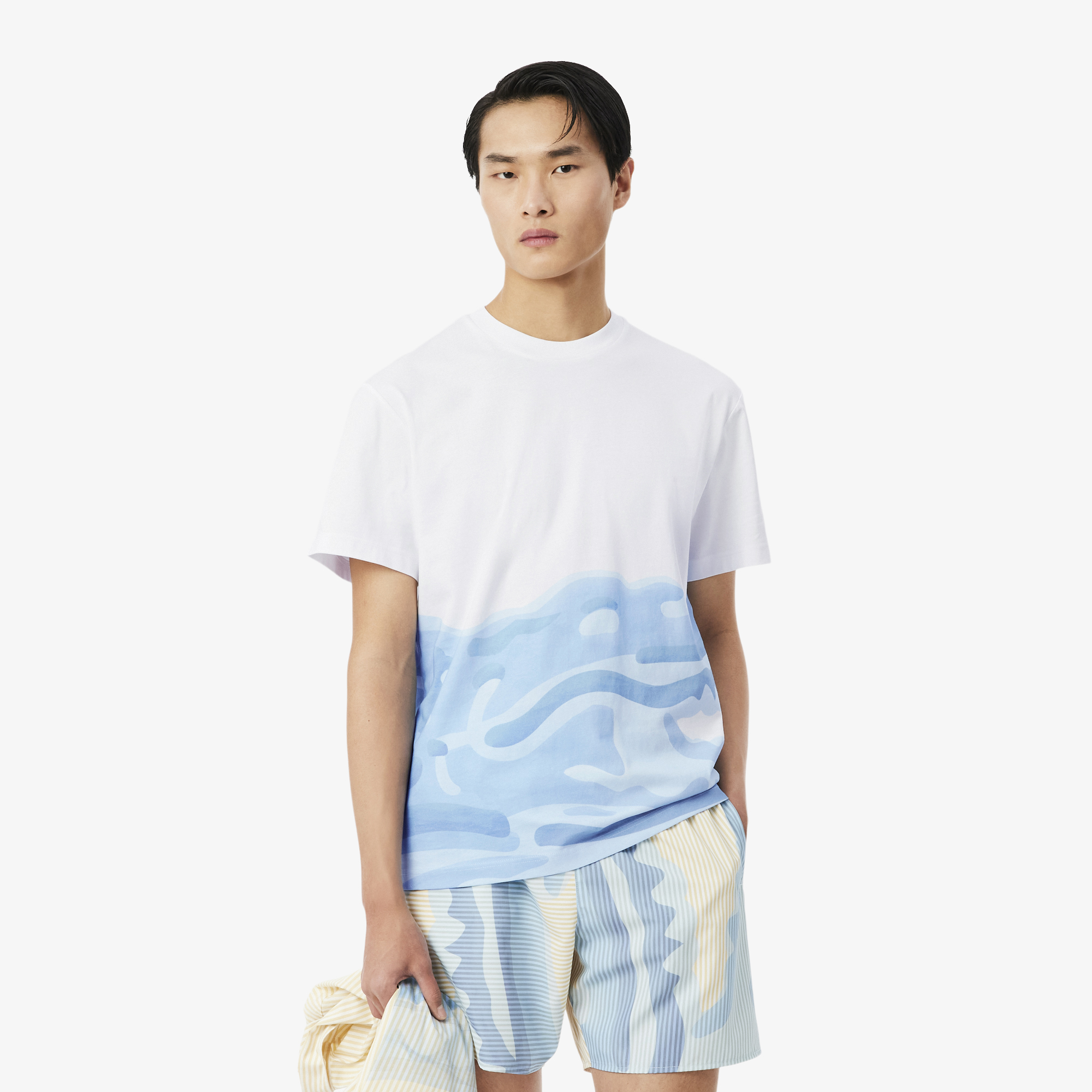 Lacoste Erkek Classic Fit Beyaz T-Shirt