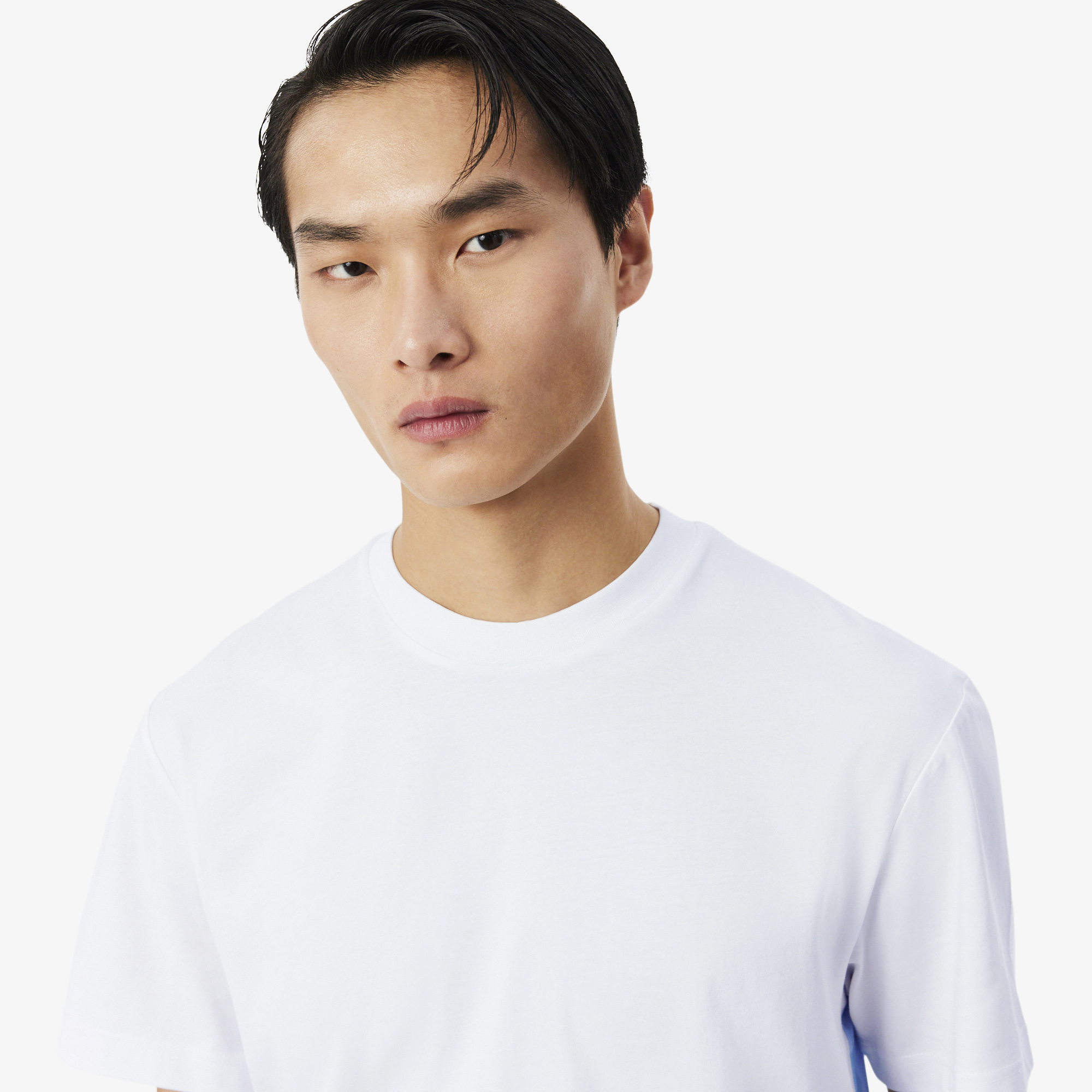 Lacoste Erkek Classic Fit Beyaz T-Shirt görsel 2