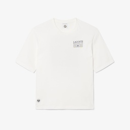 Erkek Relaxed Fit Baskılı Beyaz T-Shirt Beyaz