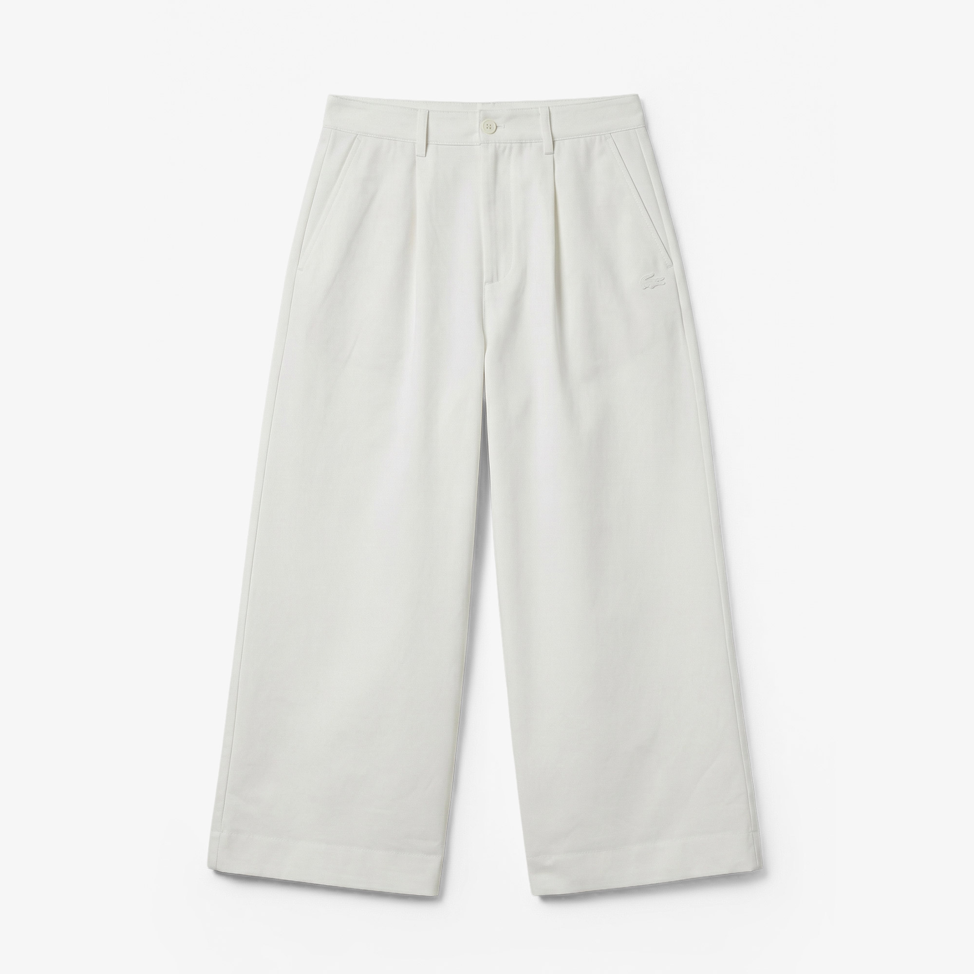 Lacoste Kadın Relaxed Fit Krem Pantolon görsel 6