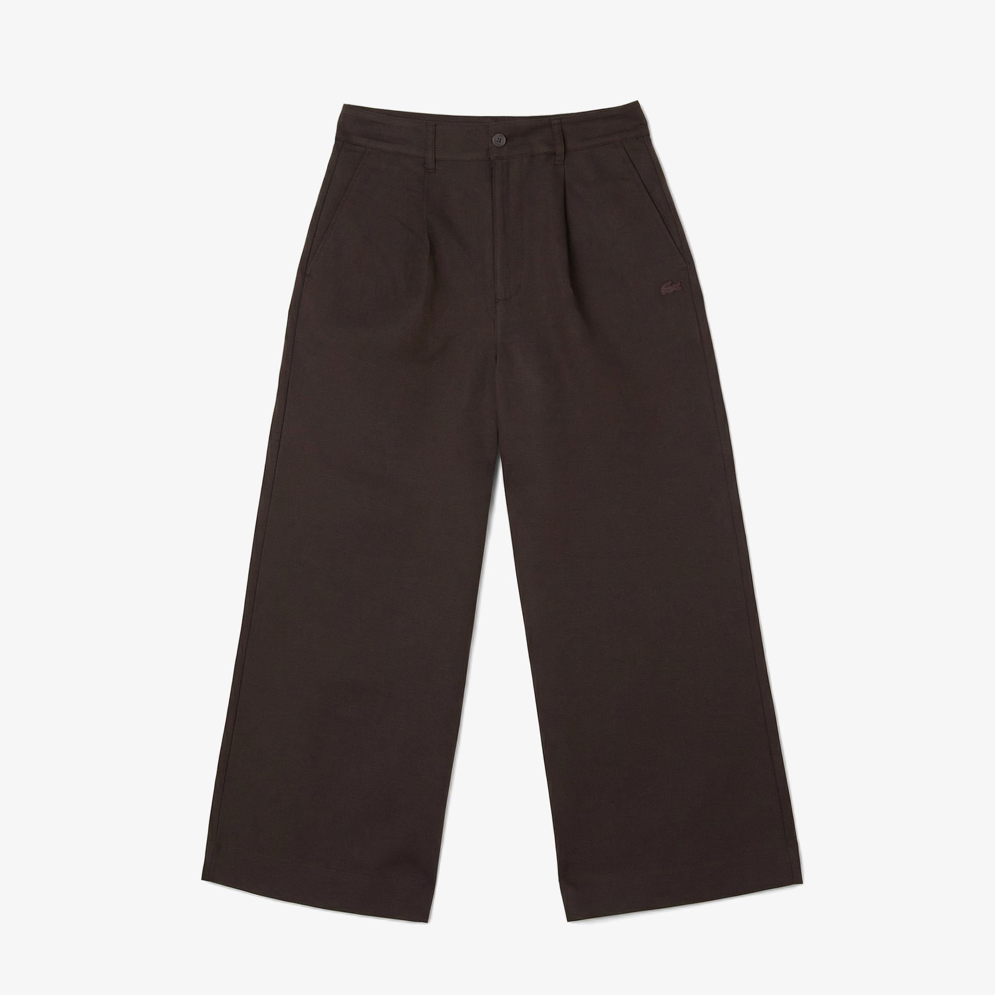 Lacoste Kadın Relaxed Fit Kahverengi Pantolon görsel 6