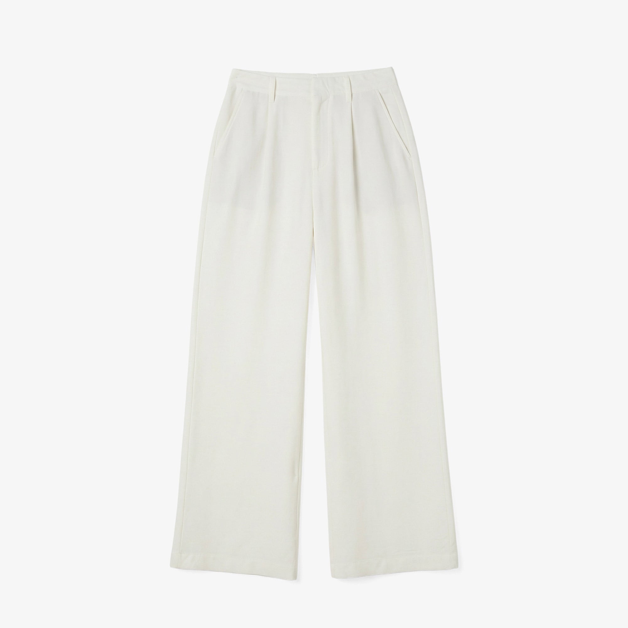 Kadın Relaxed Fit Krem Pantolon