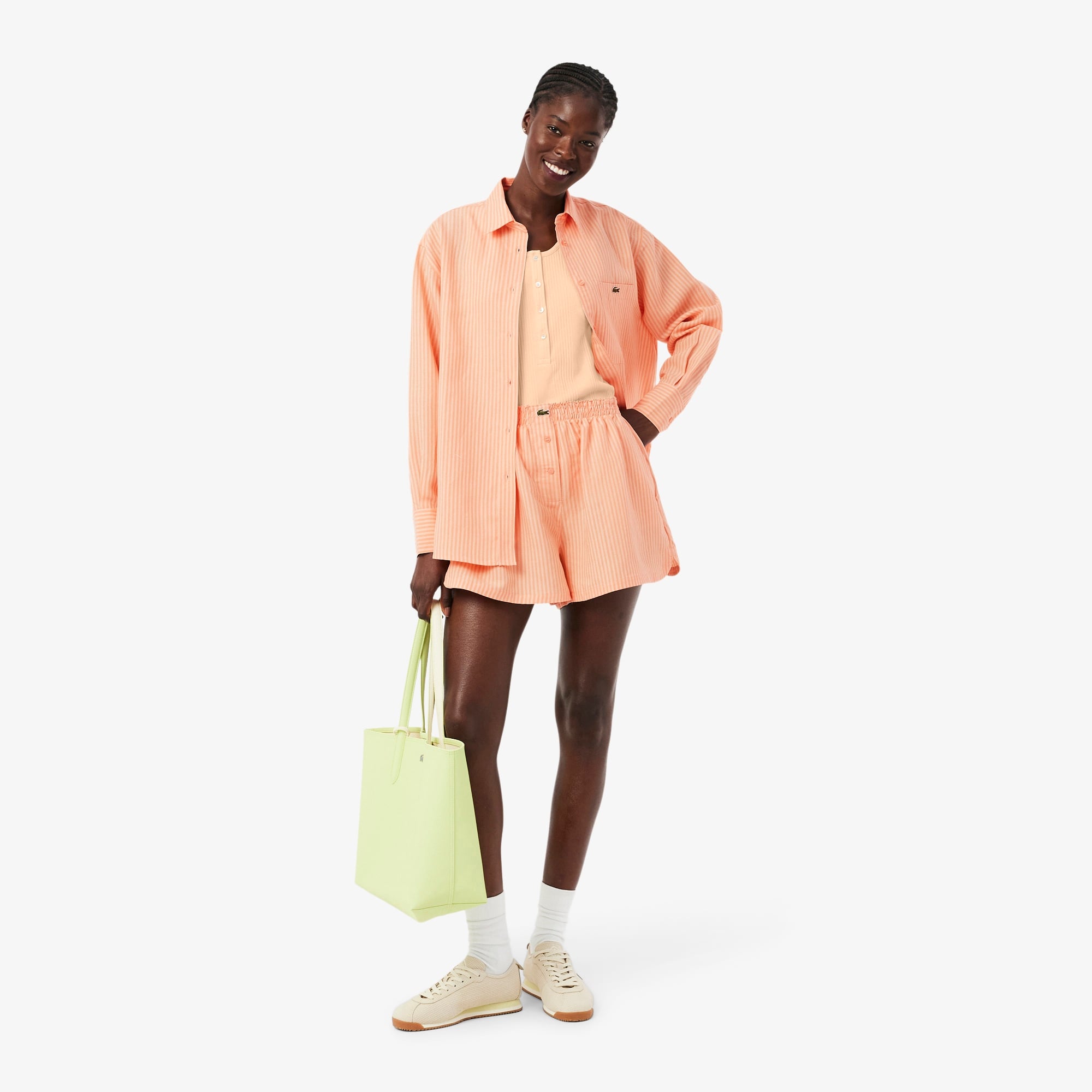 Kadın Oversize Fit Turuncu Şort