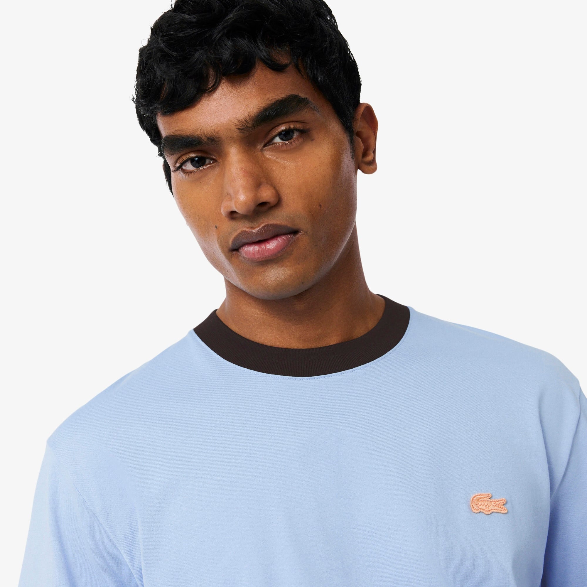 Erkek Classic Fit Bisiklet Yaka Mavi T-Shirt