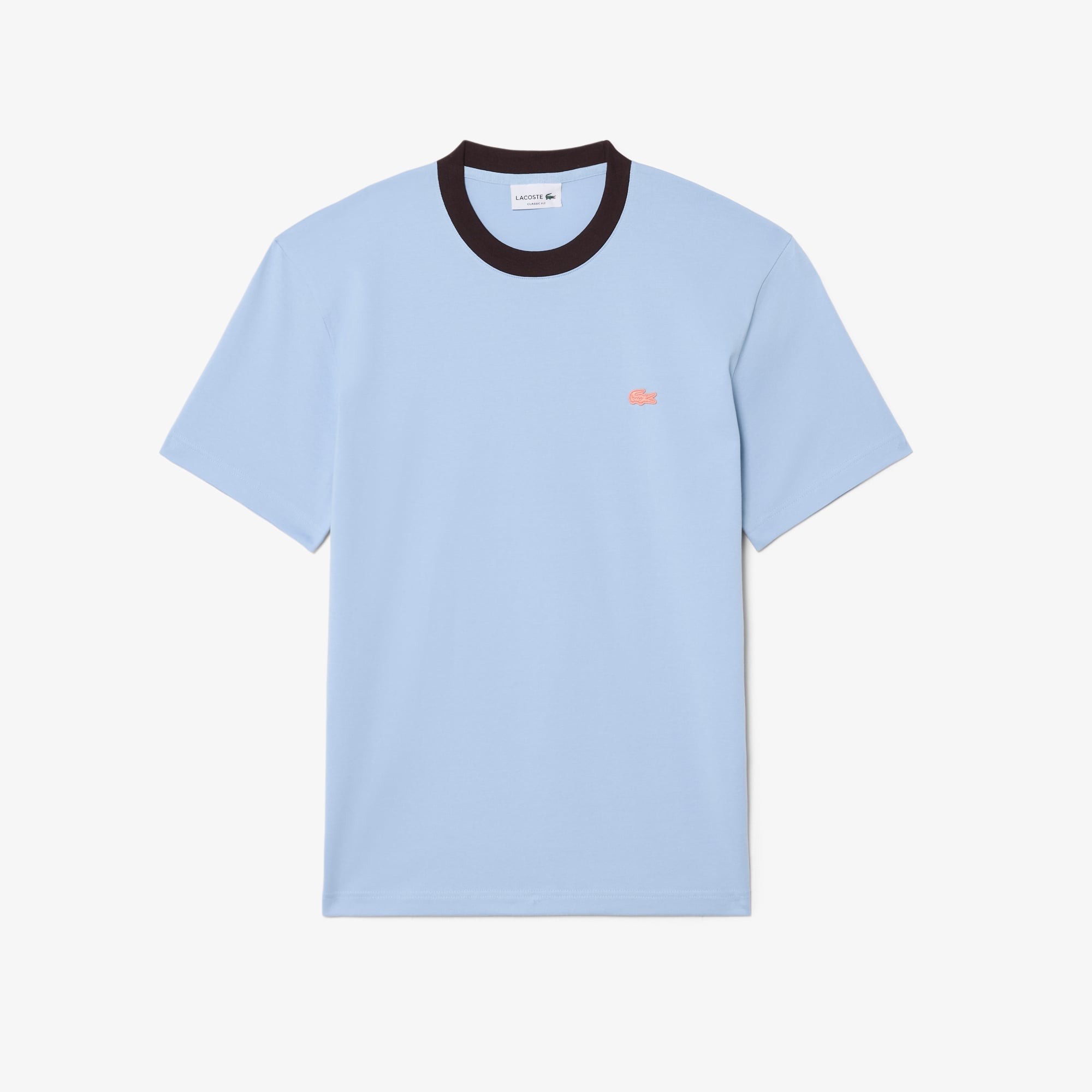 Lacoste Erkek Classic Fit Bisiklet Yaka Mavi T-Shirt görsel 5
