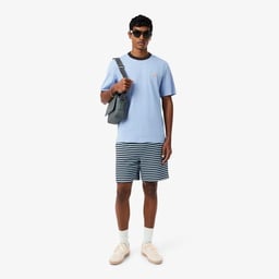 Erkek Classic Fit Bisiklet Yaka Mavi T-Shirt Mavi