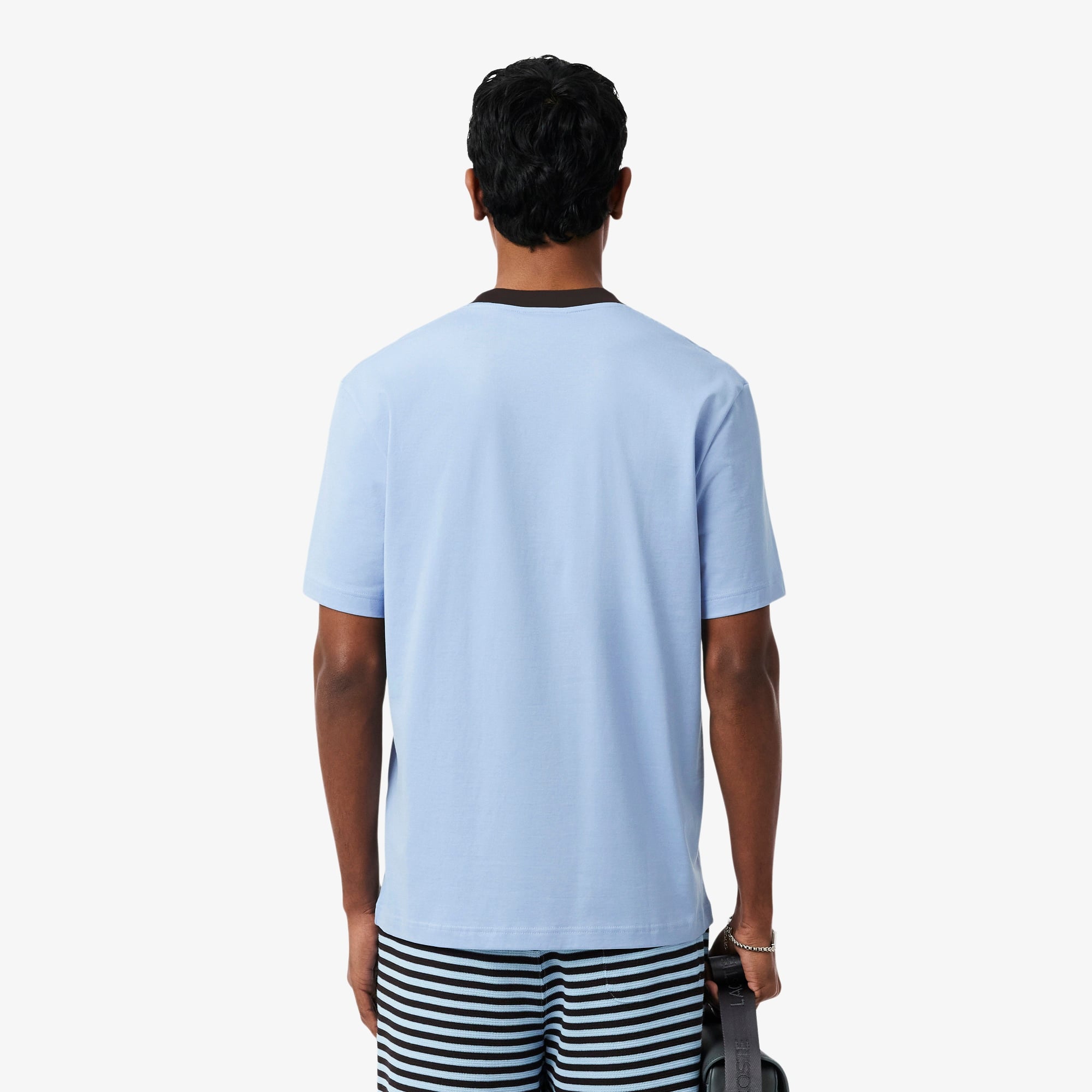 Erkek Classic Fit Bisiklet Yaka Mavi T-Shirt