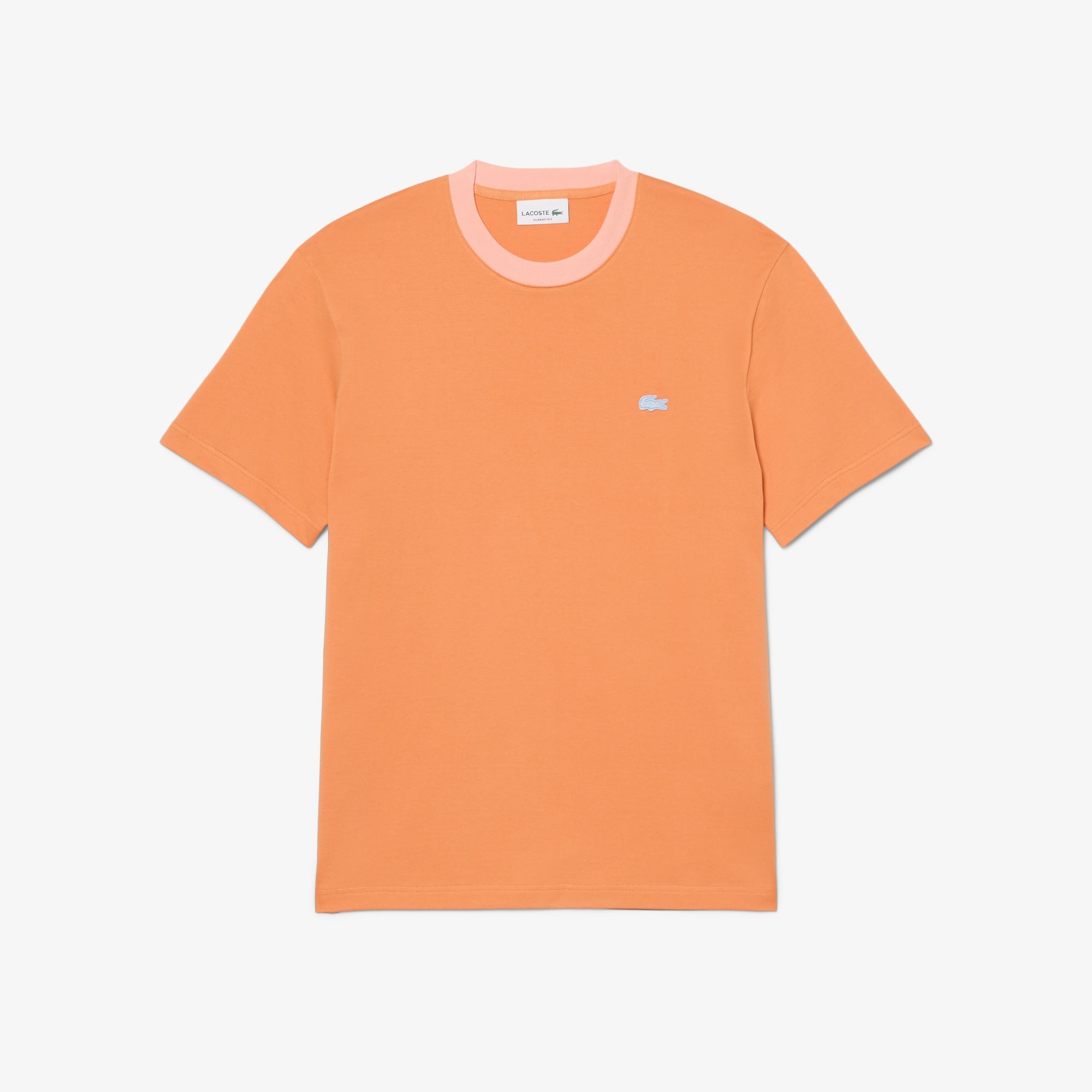 Erkek Classic Fit Bisiklet Yaka Turuncu T-Shirt