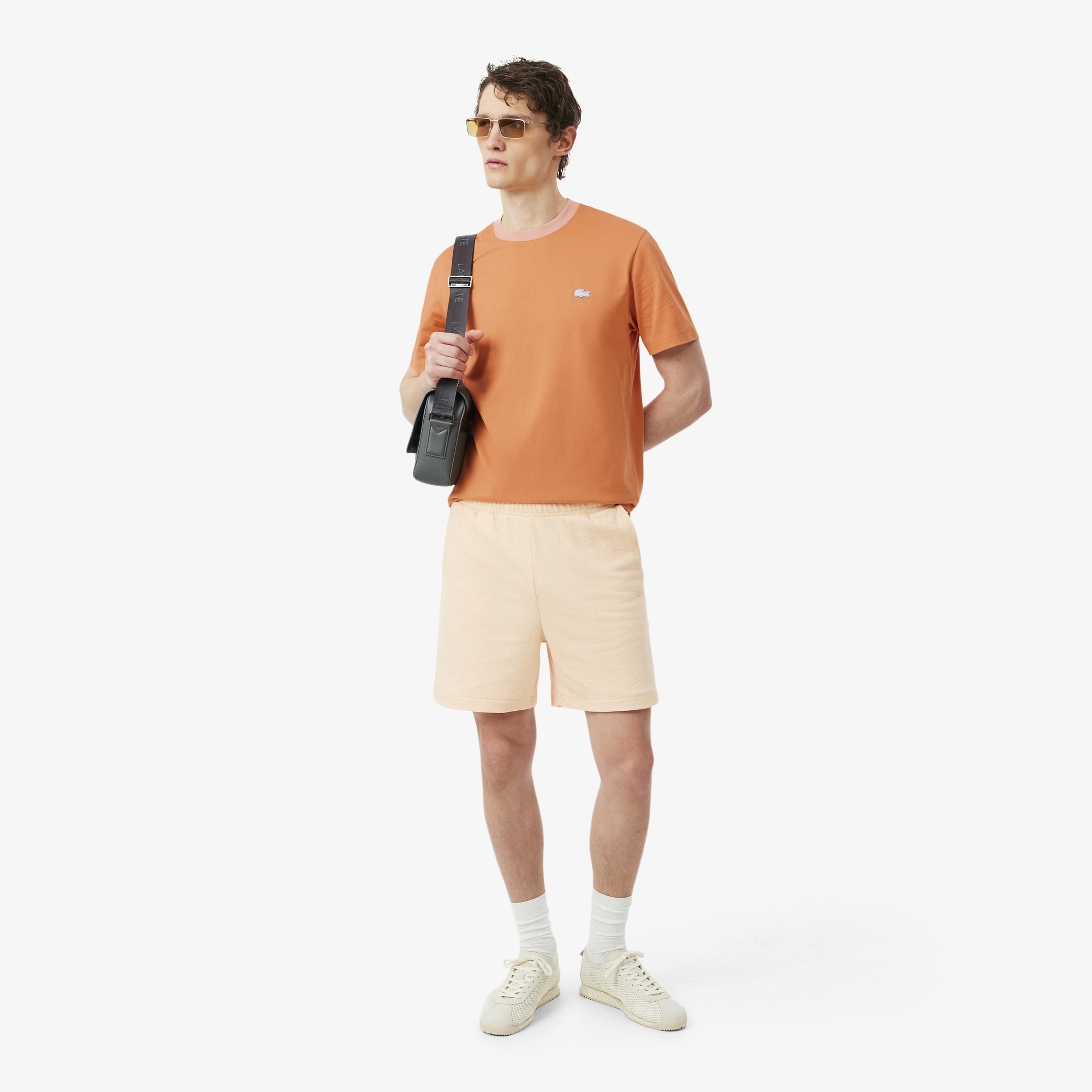Erkek Classic Fit Bisiklet Yaka Turuncu T-Shirt Erkek Classic Fit Bisiklet Yaka Turuncu T-Shirt