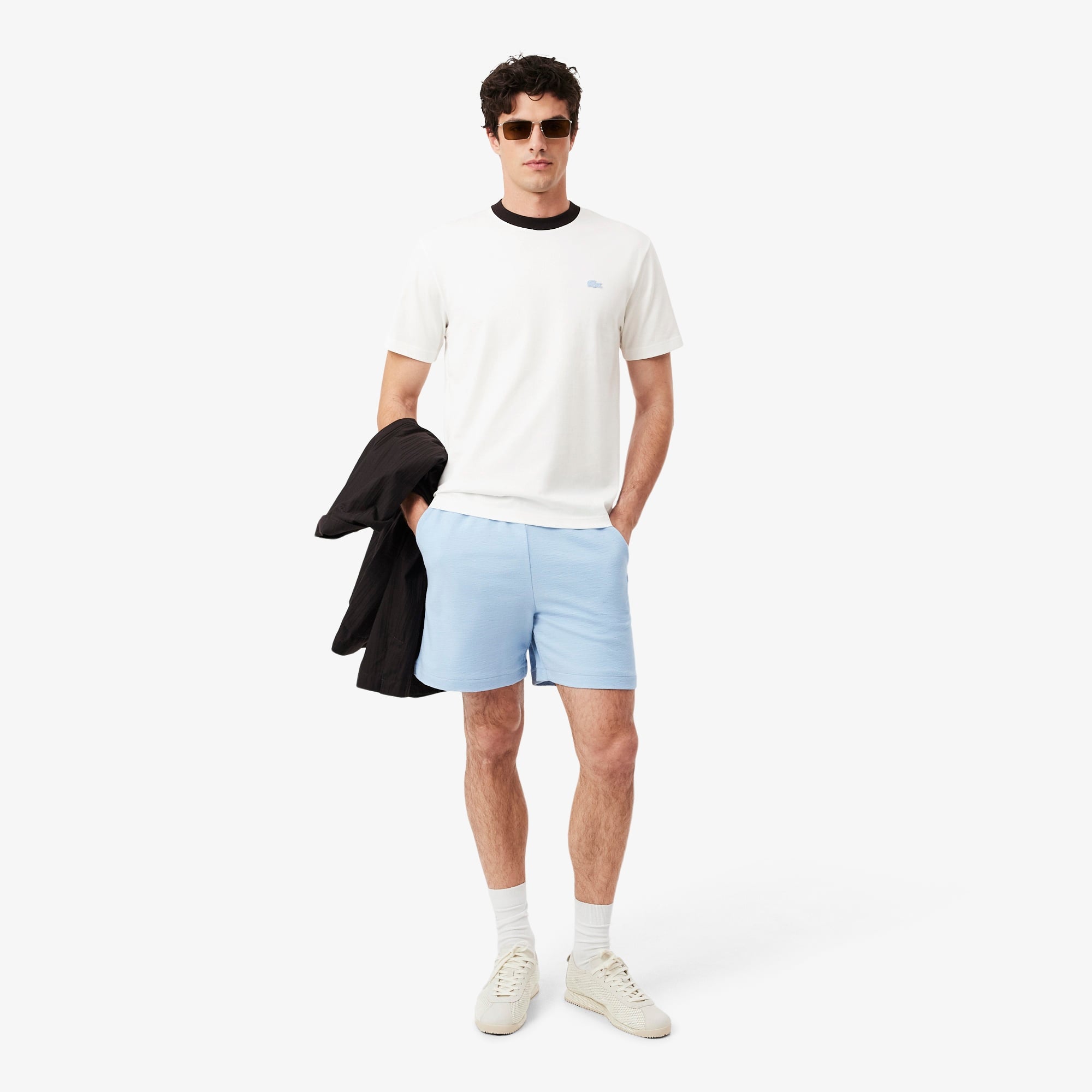 Erkek Classic Fit Bisiklet Yaka Beyaz T-Shirt