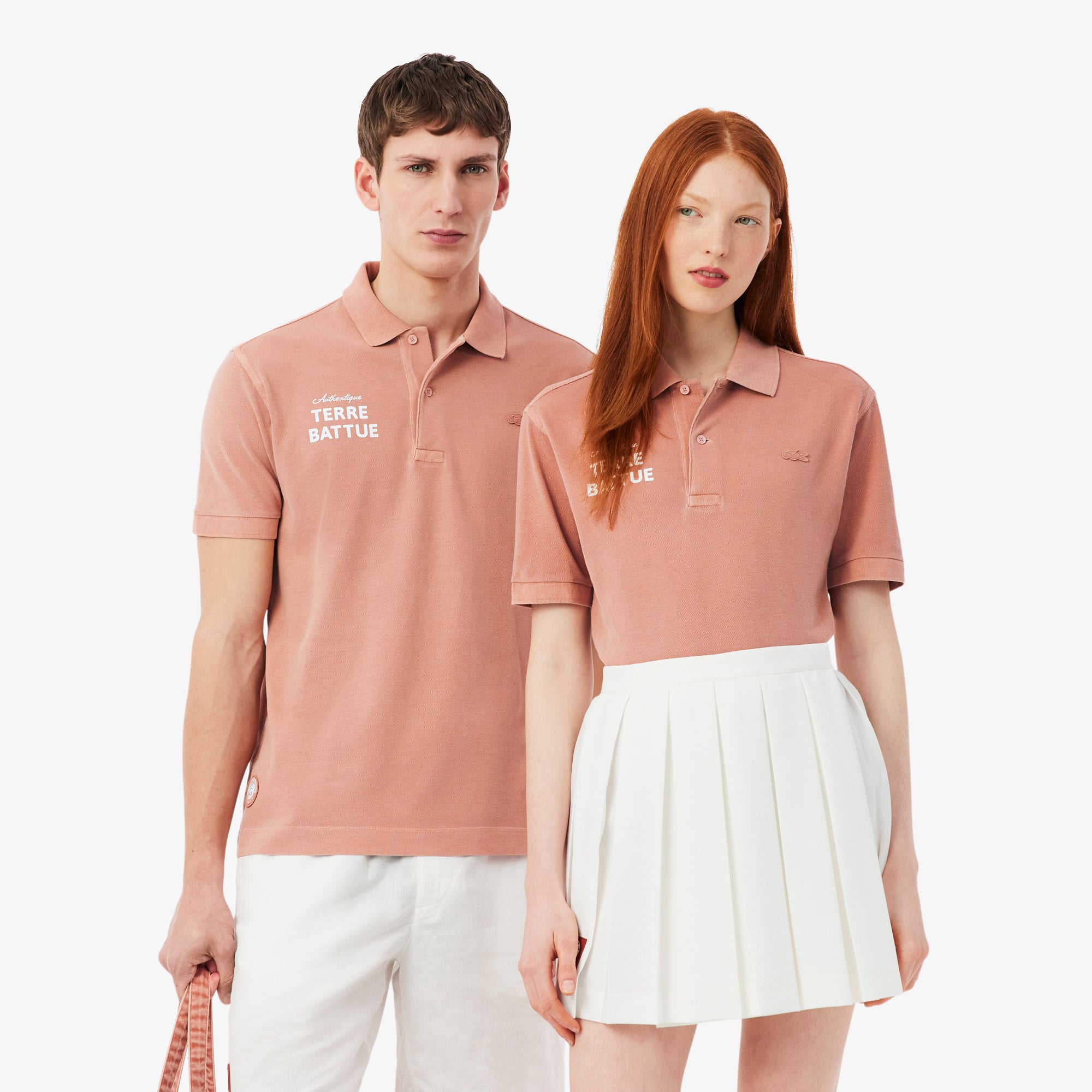 Lacoste Roland Garros Unisex Regular Fit Baskılı Turuncu Polo