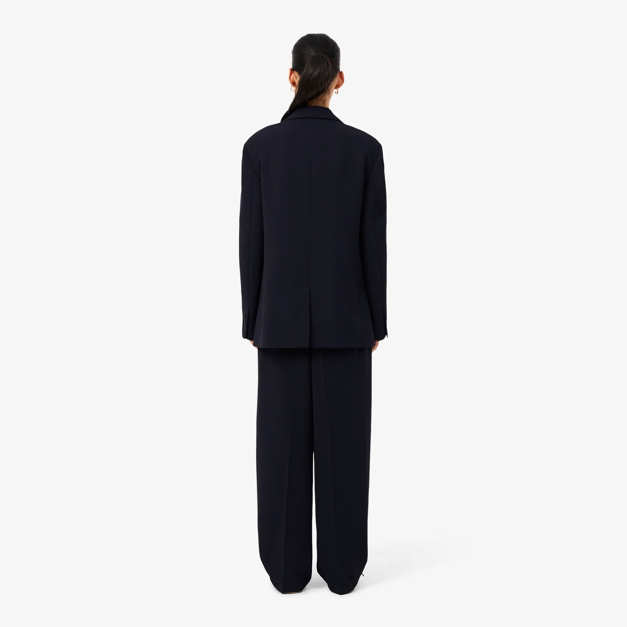 Kadın Oversize Fit Lacivert Pantolon