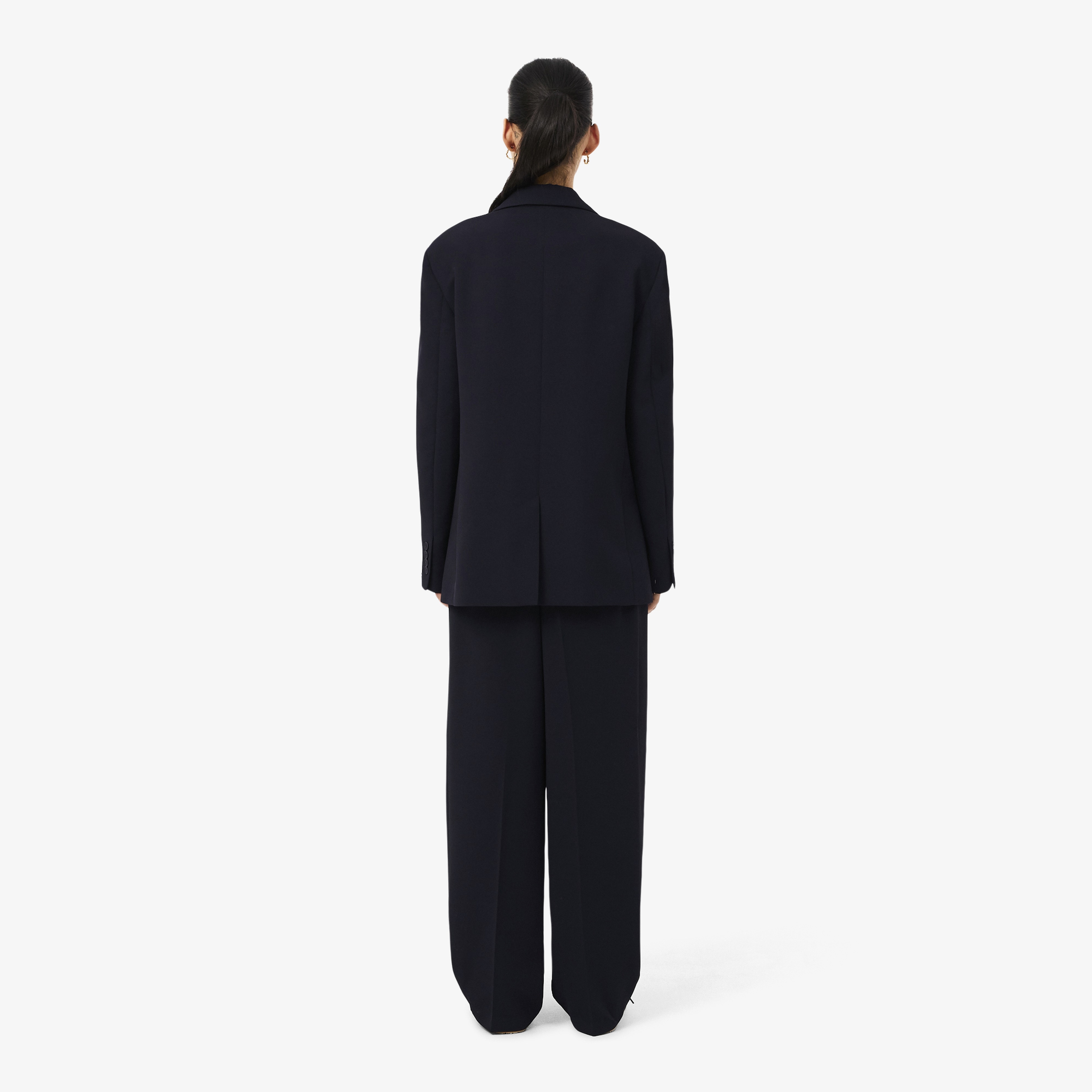 Kadın Oversize Fit Lacivert Pantolon