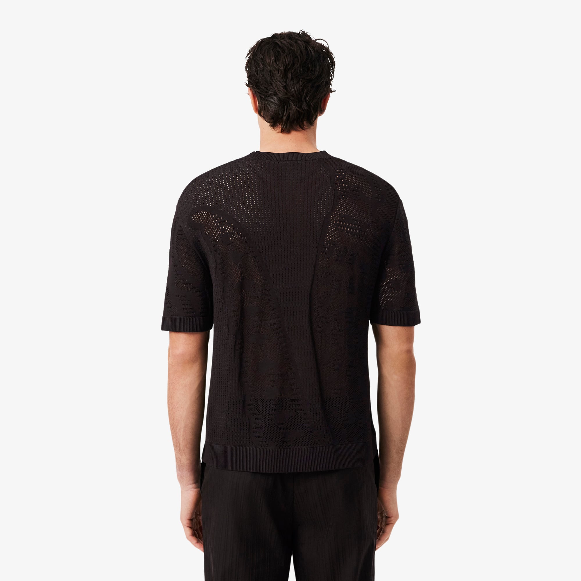 Lacoste Erkek Relaxed Fit Kısa Kollu Polo Yaka Kahverengi Triko görsel 3