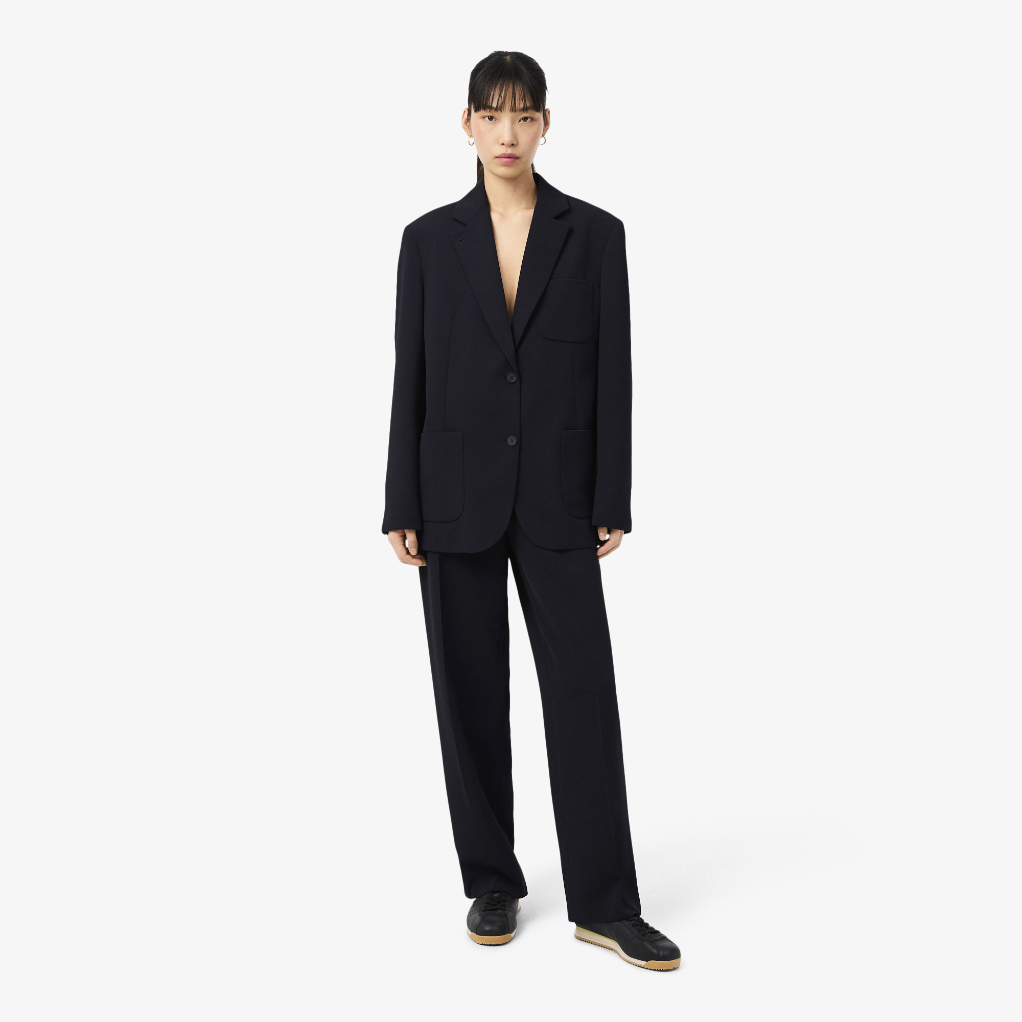 Lacoste Kadın Oversize Fit Lacivert Pantolon