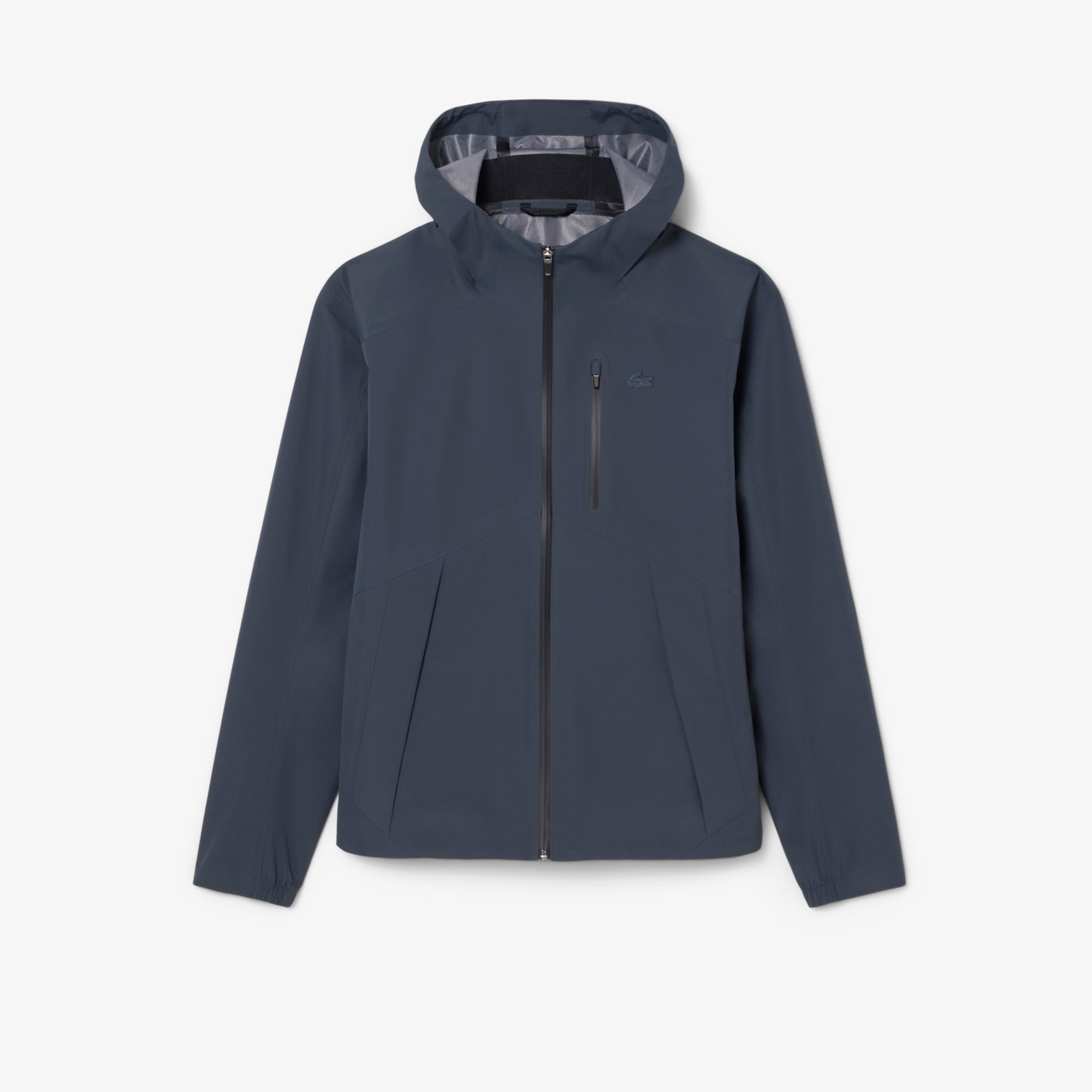 Lacoste Erkek Kapüşonlu Lacivert Yağmurluk görsel 5