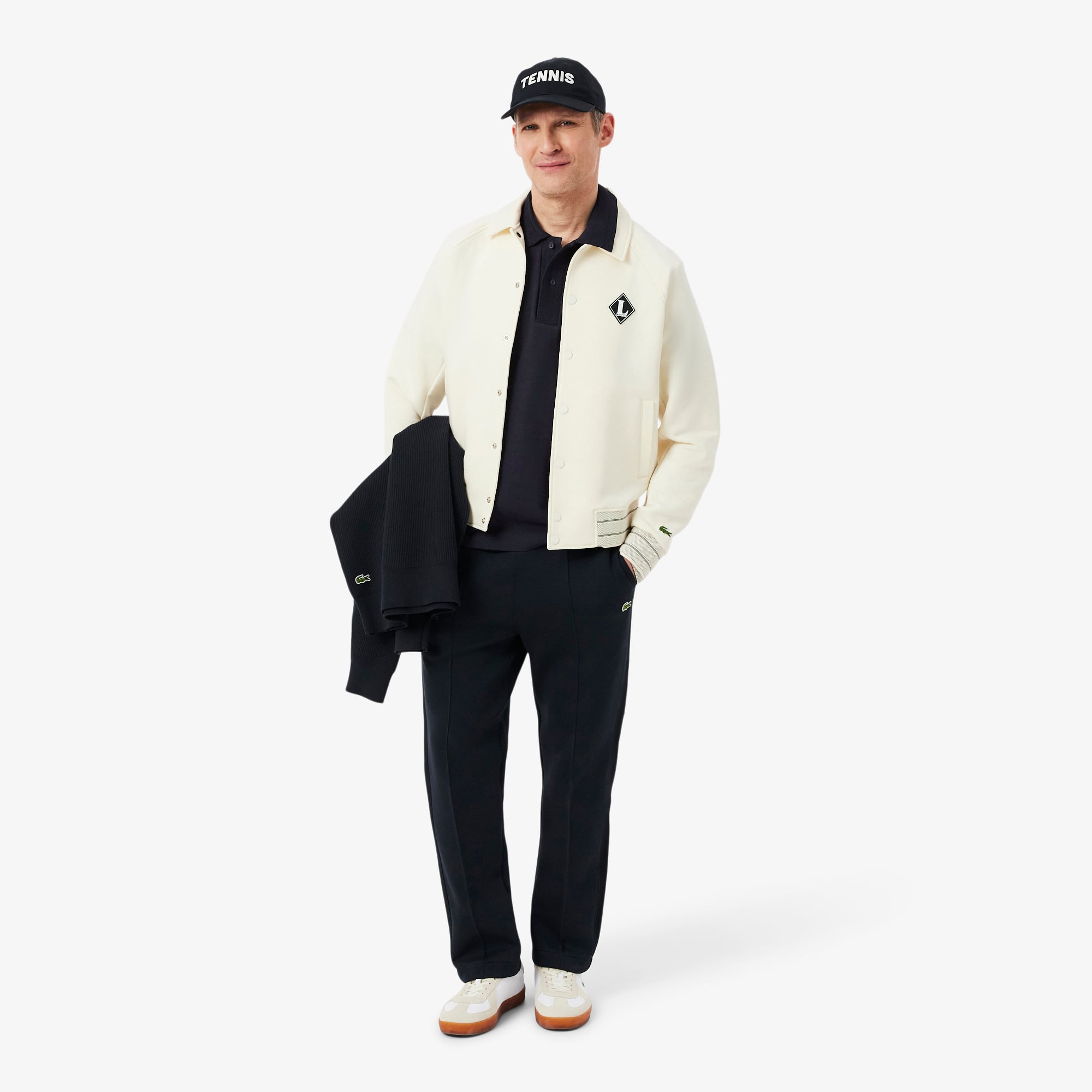 Lacoste Erkek Classic Fit Koyu Gri Polo görsel 4