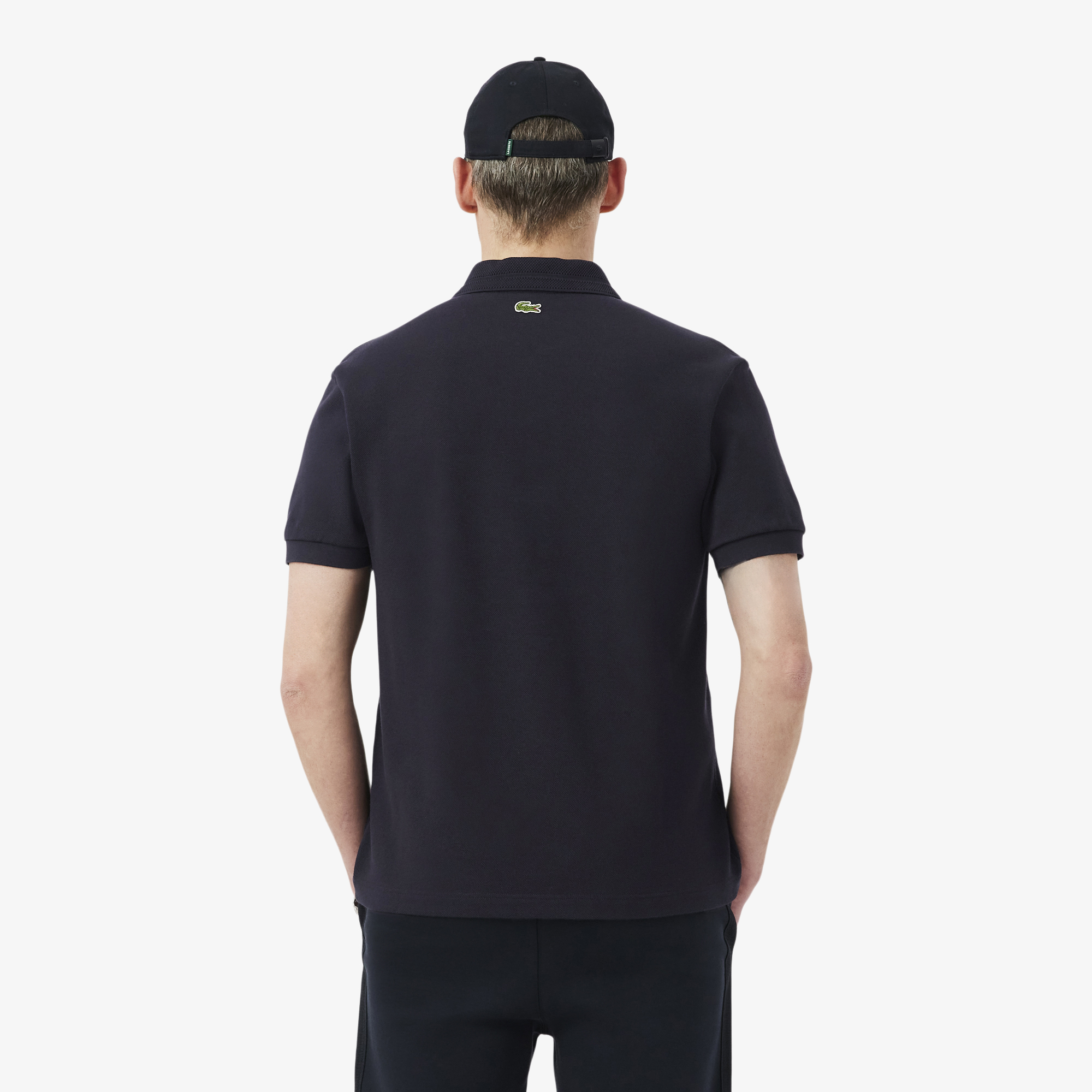Lacoste Erkek Classic Fit Koyu Gri Polo görsel 3