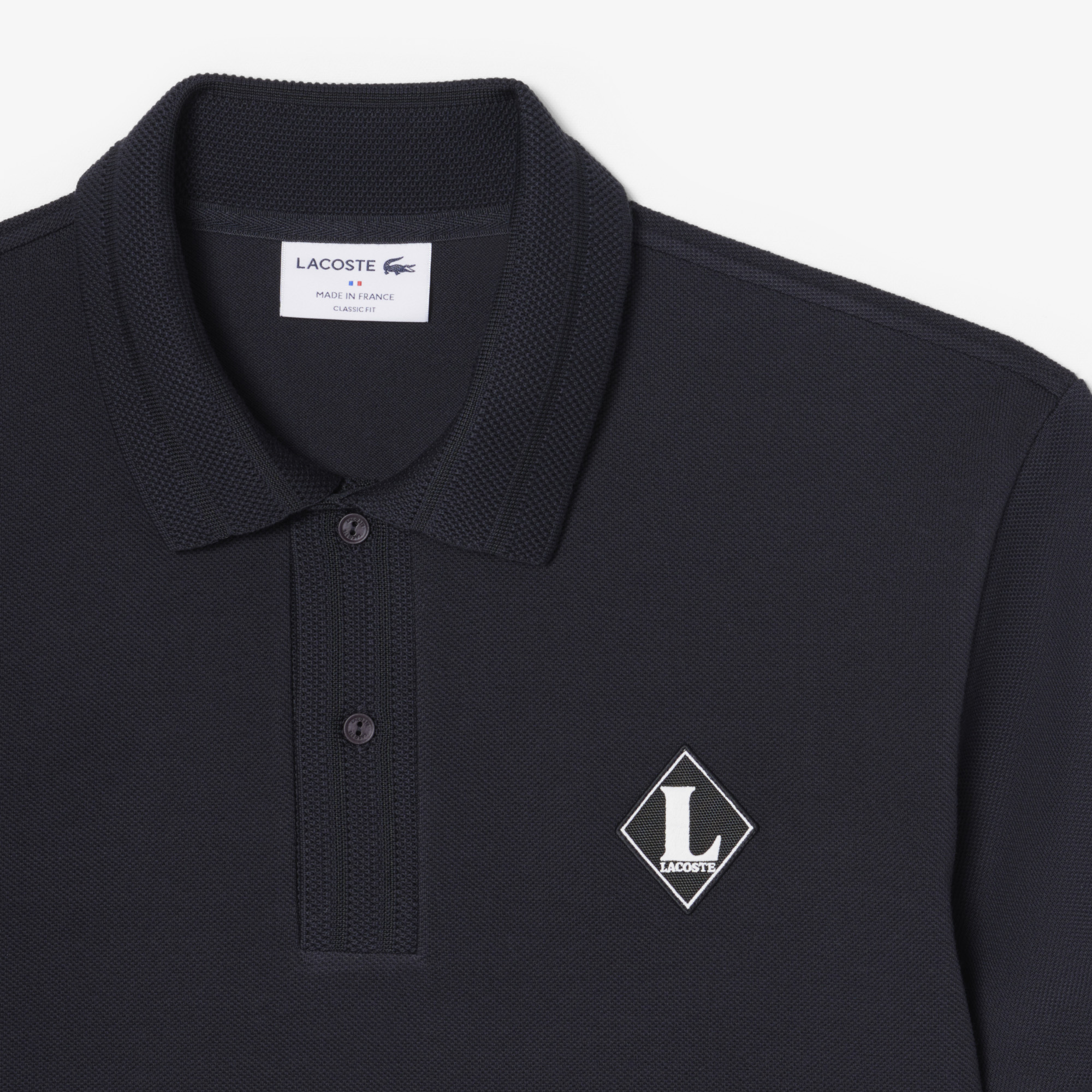 Lacoste Erkek Classic Fit Koyu Gri Polo görsel 6
