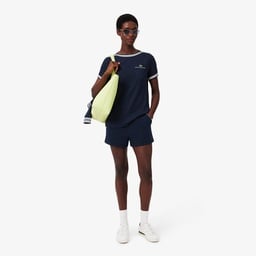 Kadın Regular Fit Bisiklet Yaka Lacivert T-Shirt Lacivert