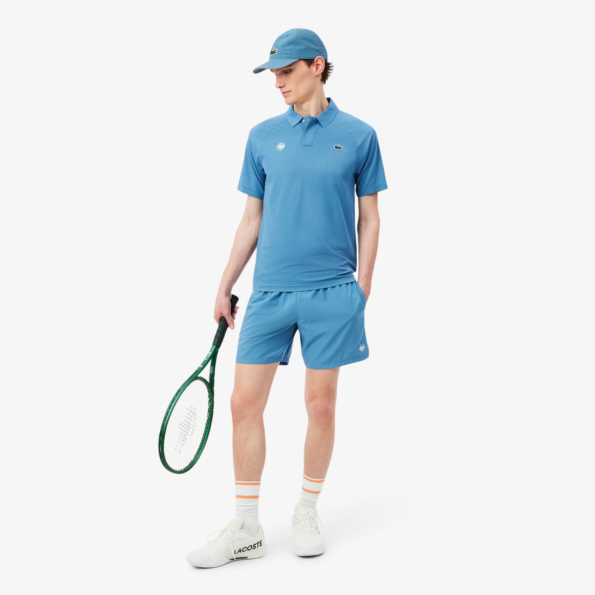 Lacoste Roland-Garros Unisex Mavi Şapka görsel 4