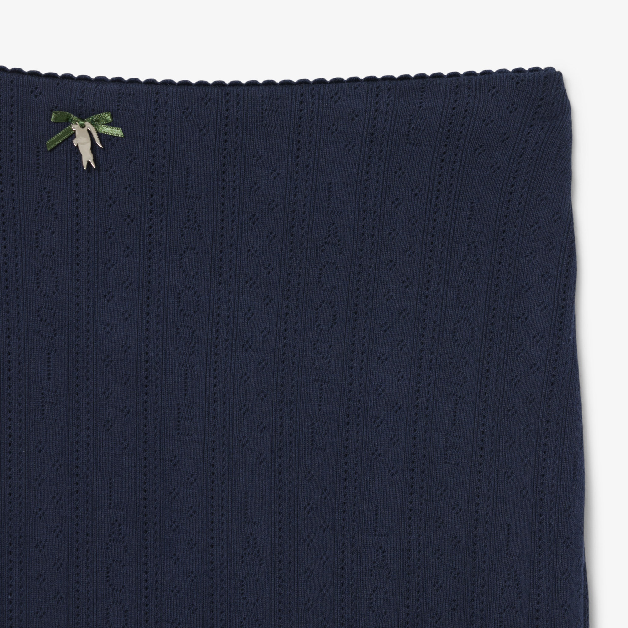 Kadın Flare Fit Desenli Lacivert Etek